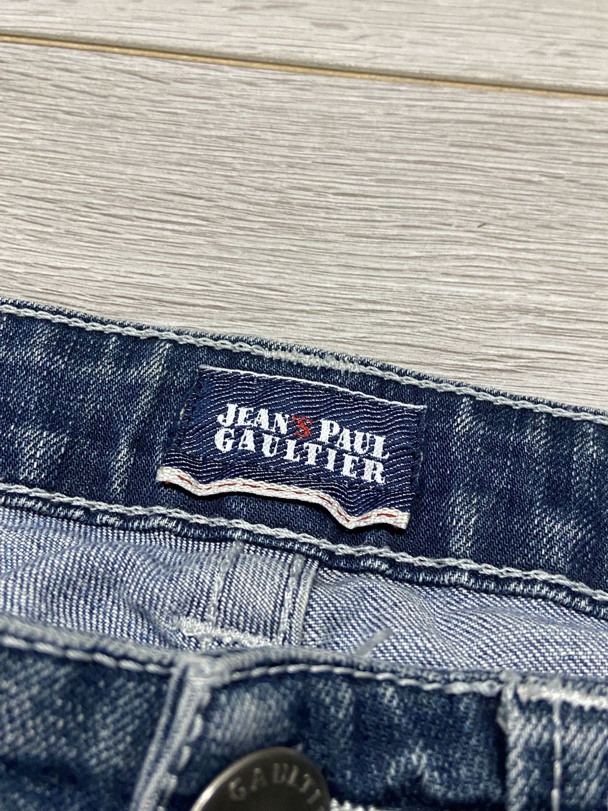 Jean Paul Gaultier Jean Paul Gaultier metallic logo Denim Jeans Pants Size 26" / US 2 / IT 38 - 8 Thumbnail