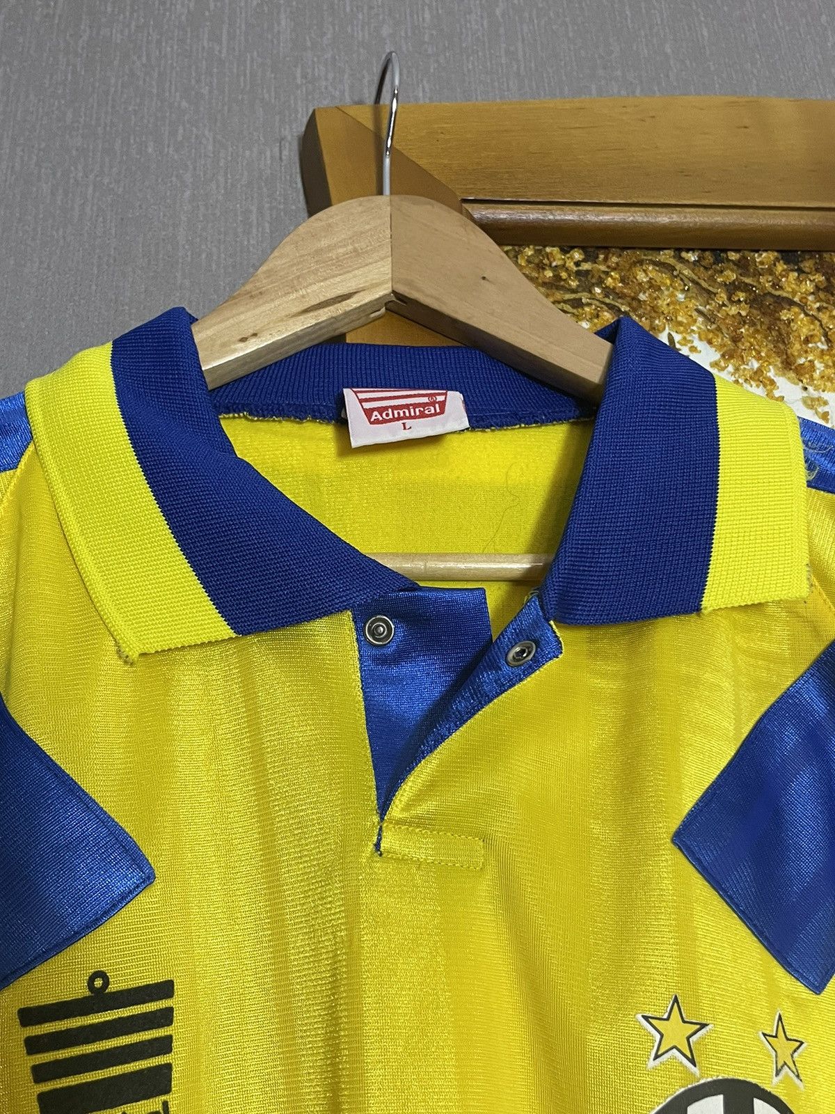 Vintage Juventus Admiral Yellow Away Jersey Size US L / EU 52-54 / 3 - 11 Thumbnail