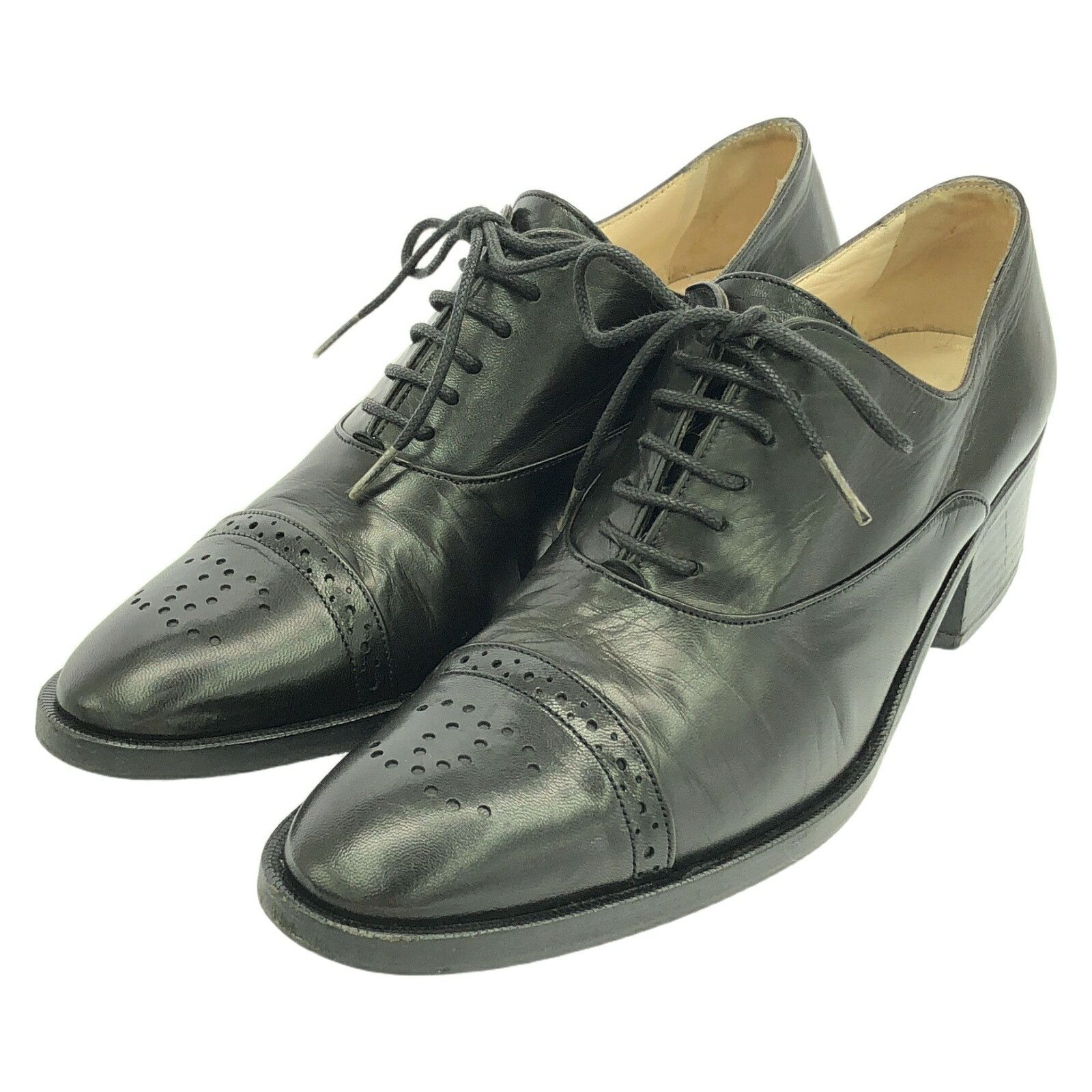 Chanel Chanel Loafer Loafer Leather Shoes in Black, Women's