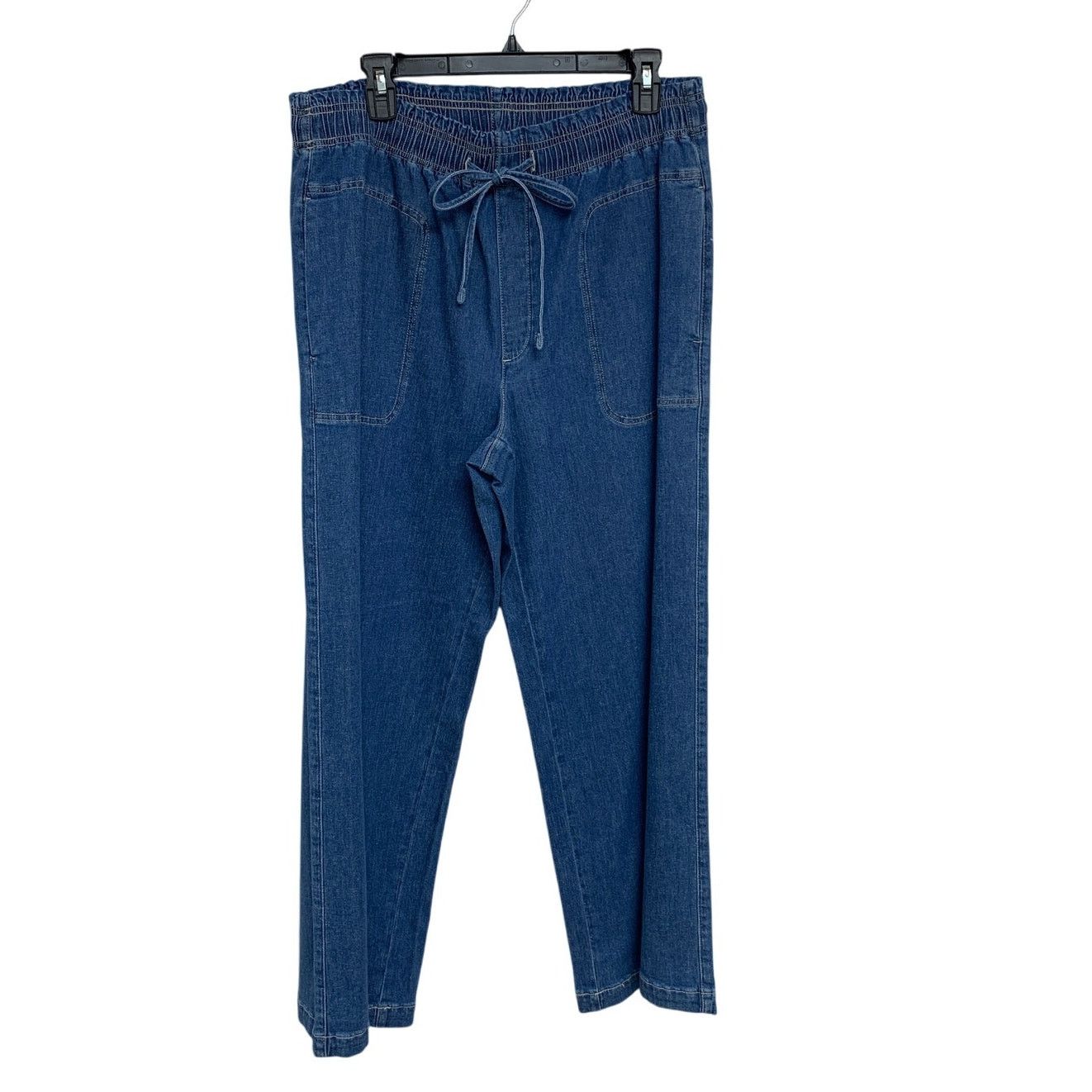 American Eagle Outfitters New American Eagle Womens Medium Blue Denim Pants Size 32" / US 10 / IT 46 - 1 Thumbnail