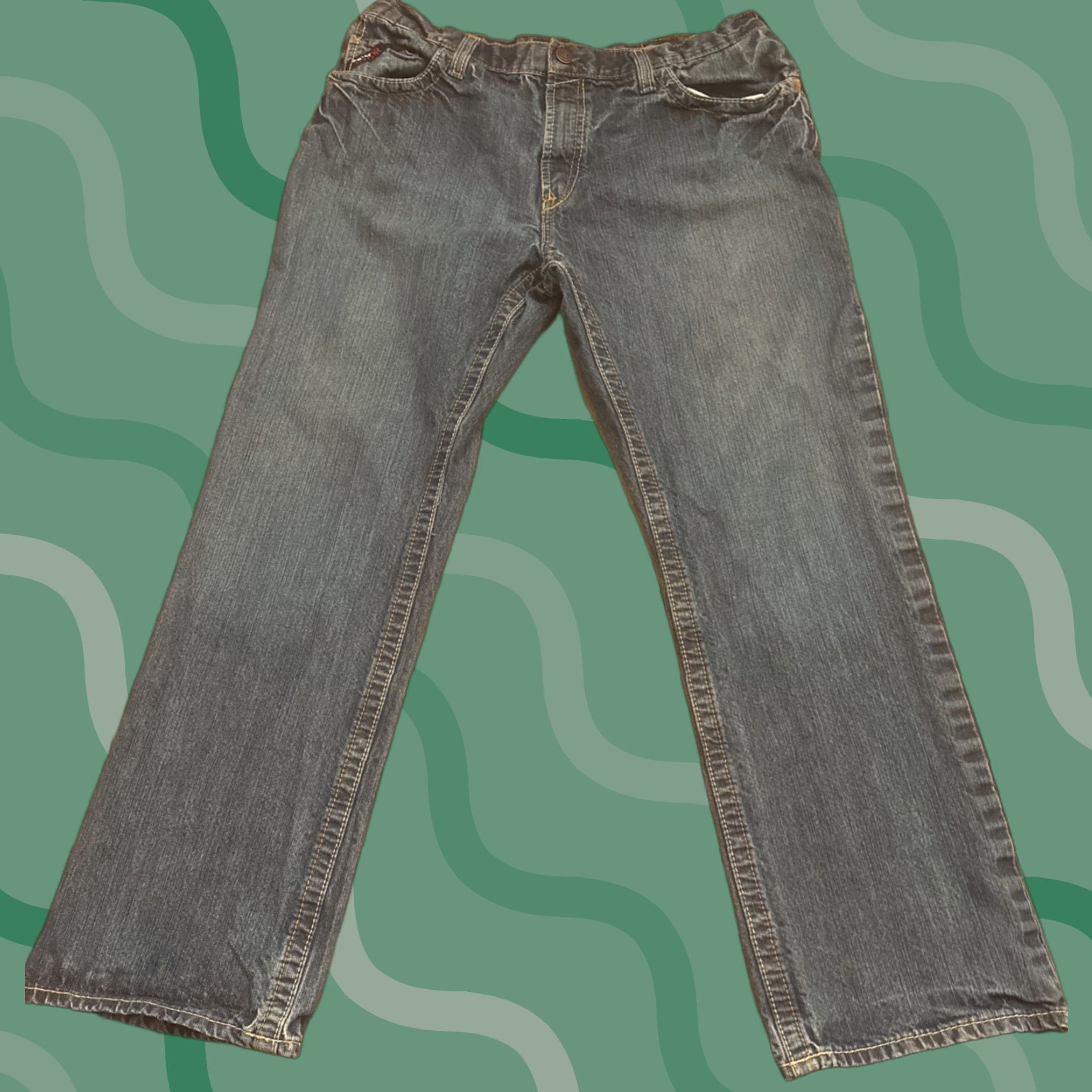 Ariat Ariat M4 FR Relaxed Boot Cut Jeans Size 38x34 Distressed Mens Jeans Blue Cowboy Workwear 90s Size US 38 / EU 54 - 1 Thumbnail