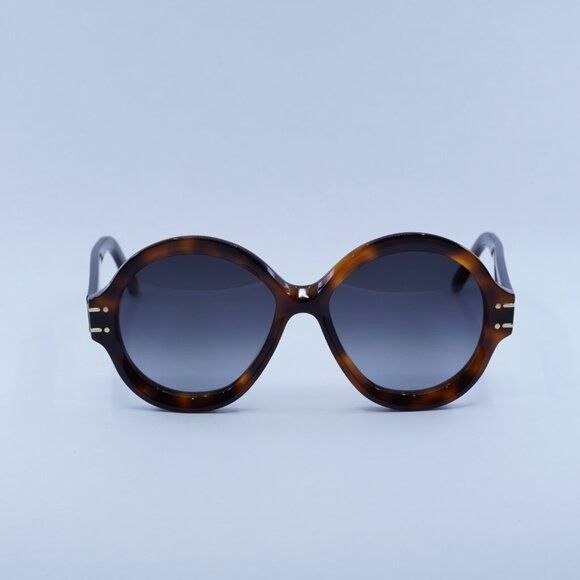 Dior Dior DIORSIGNATURE R1U 26A1 Sunglasses Havana Round Frame Size ONE SIZE - 3 Thumbnail