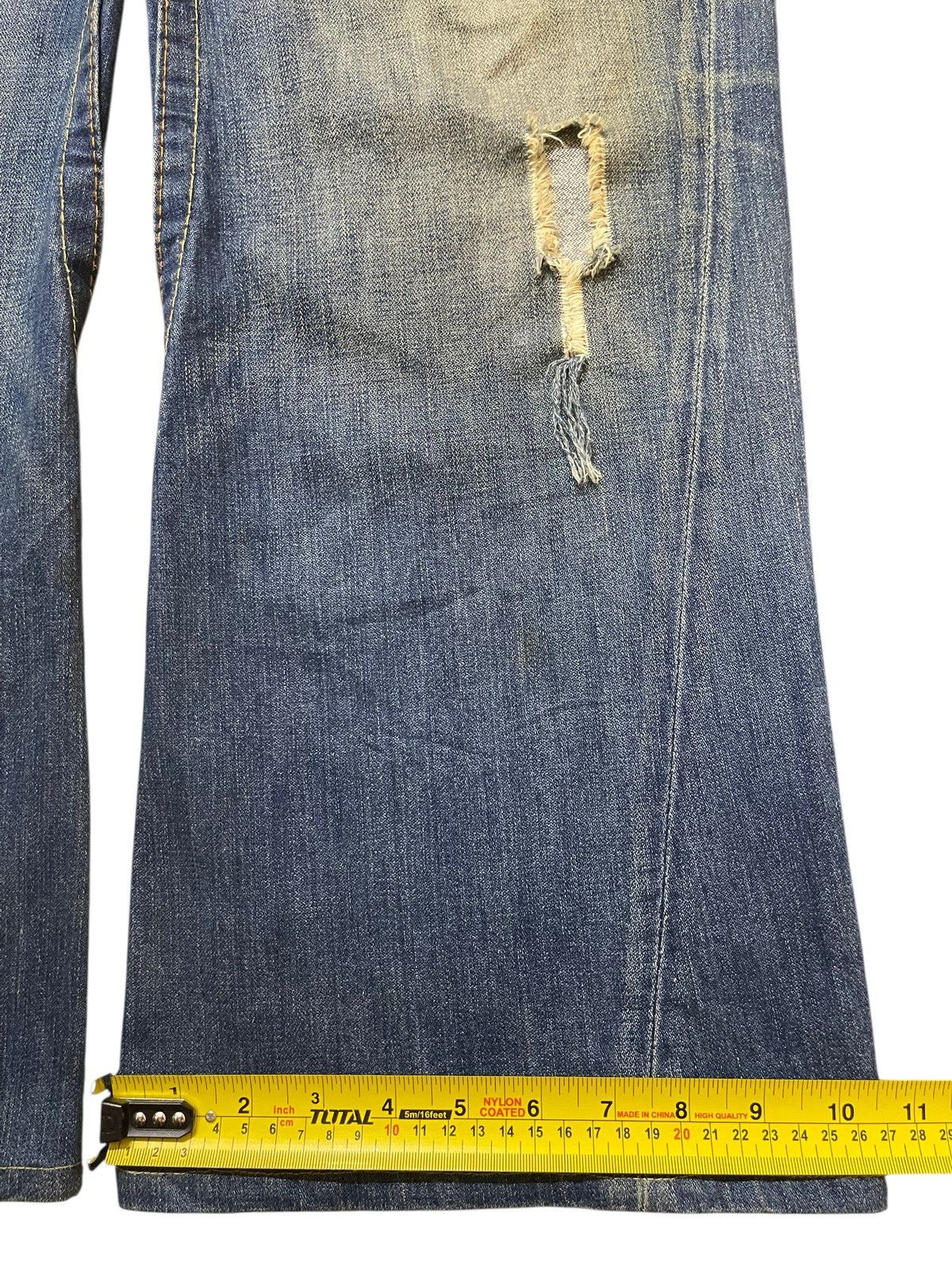 True Religion Vintage Usa True Religion Mud Wash Distress Spiral Leg Baggy Size US 38 / EU 54 - 18 Thumbnail