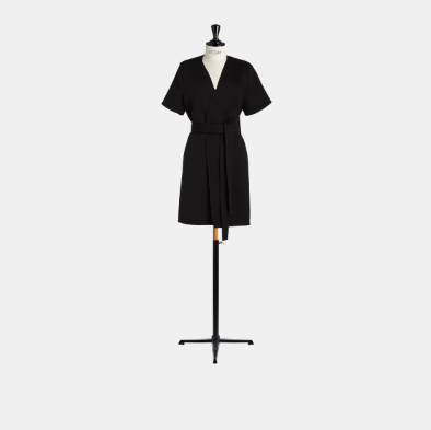 o1bcso1str0224 Sided Coat in Black