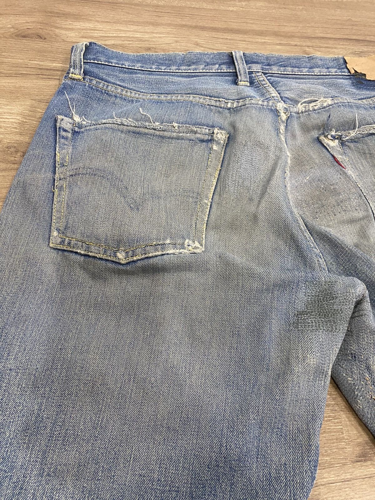 Levi's True vintage Levis 501 Big E Hidden Rivert selvadge Size US 34 / EU 50 - 15 Thumbnail