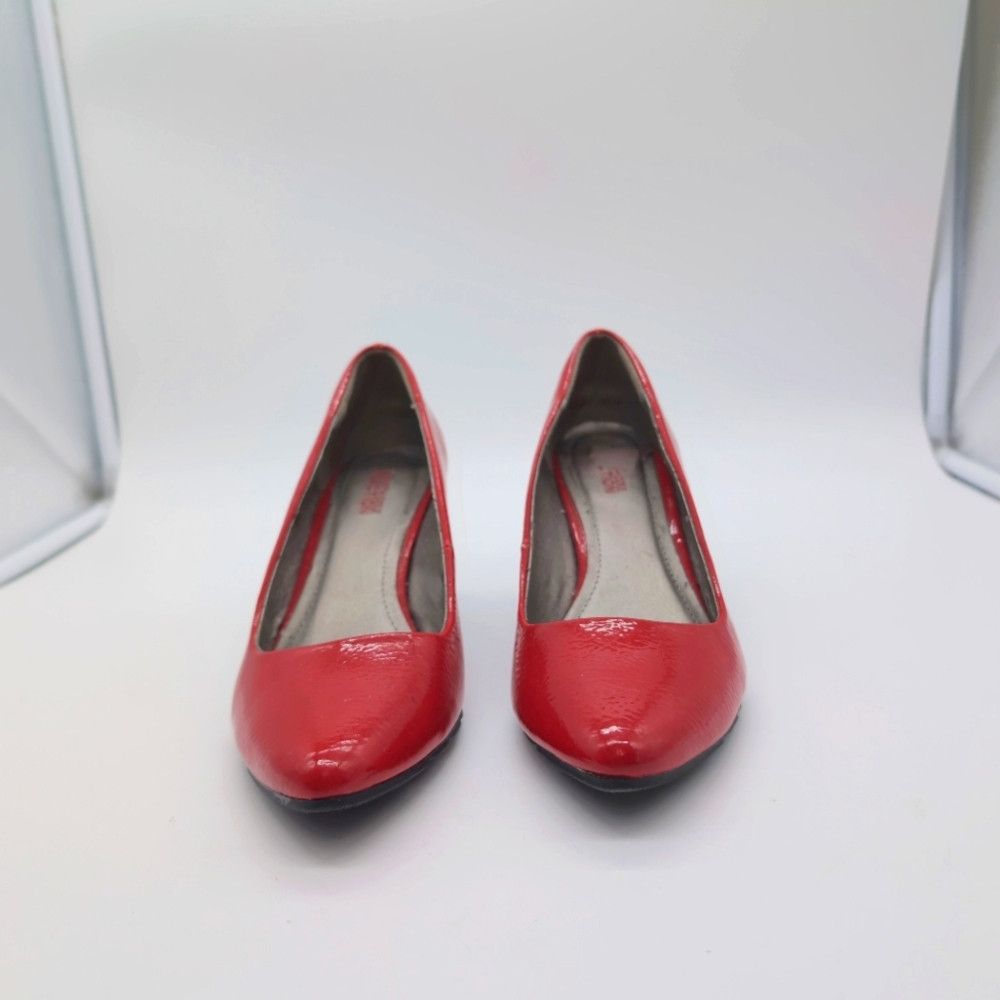 Kenneth Cole Kenneth Cole Sz 7.5 Red Women's Pumps Heels Lean Hill Size US 7.5 / IT 37.5 - 2 Thumbnail