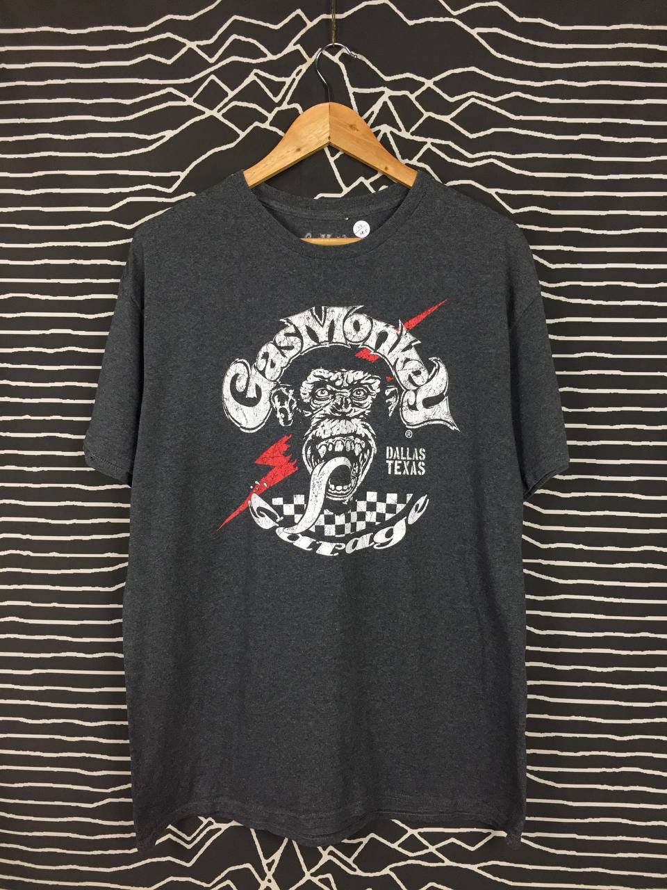 GAS × Vintage Gas Monkey Garage Dallas Texas Big Logo Tee Size US L / EU 52-54 / 3 - 2 Thumbnail