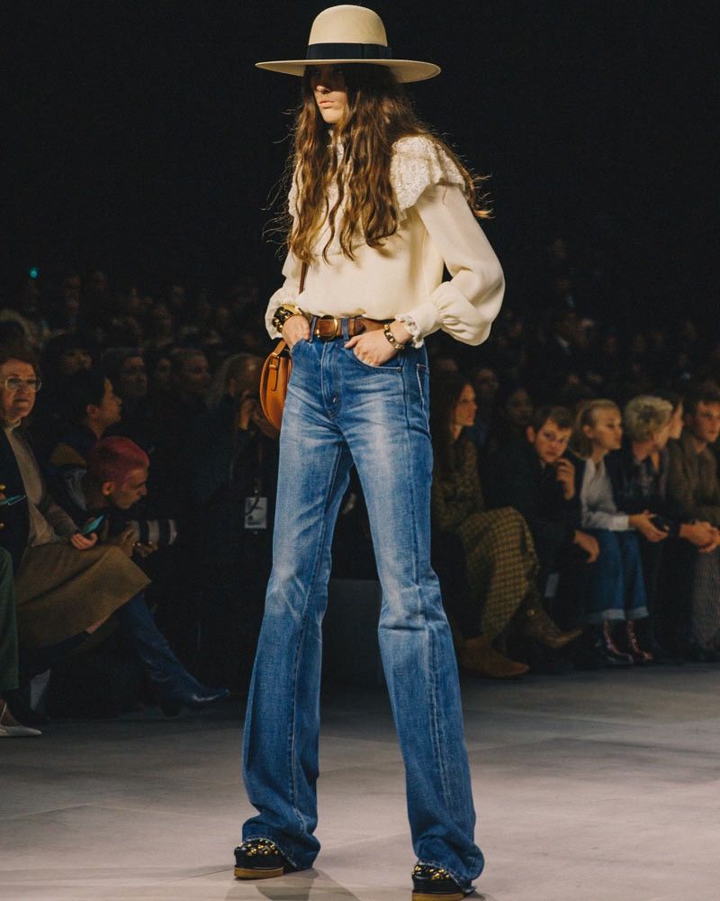 Celine Ss20 runway flare jeans in Union wash | Grailed