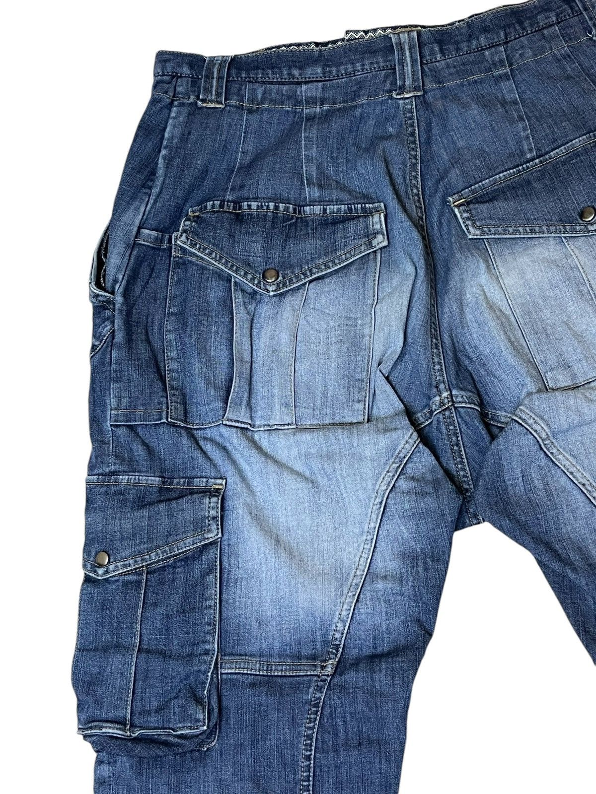 PPFM SICK🔥JAPANESE BRAND PPFM DROP CROTCH MULTIPOCKET JEANS Size US 33 - 8 Thumbnail