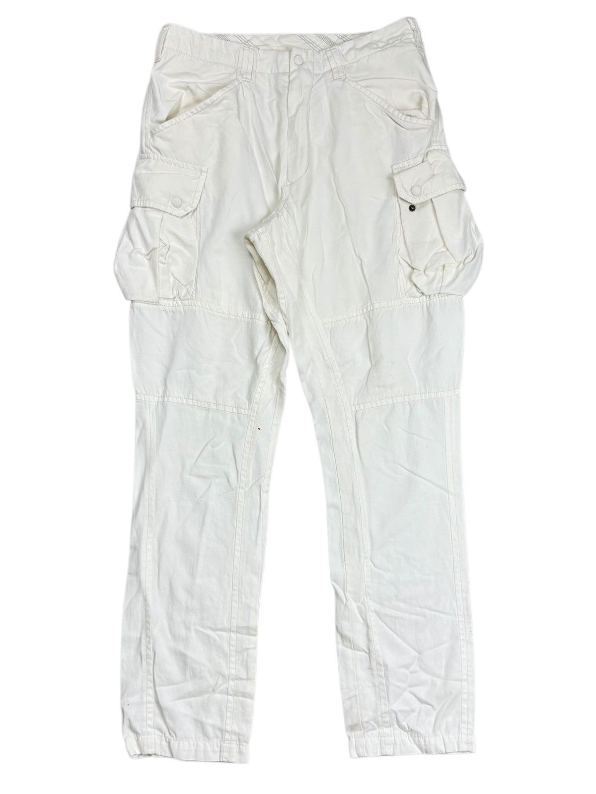 Yasuyuki Ishii 08 Sircus - "SAMPLE" Apocalypse White Cargo Pants Size US 30 / EU 46 - 1 Thumbnail