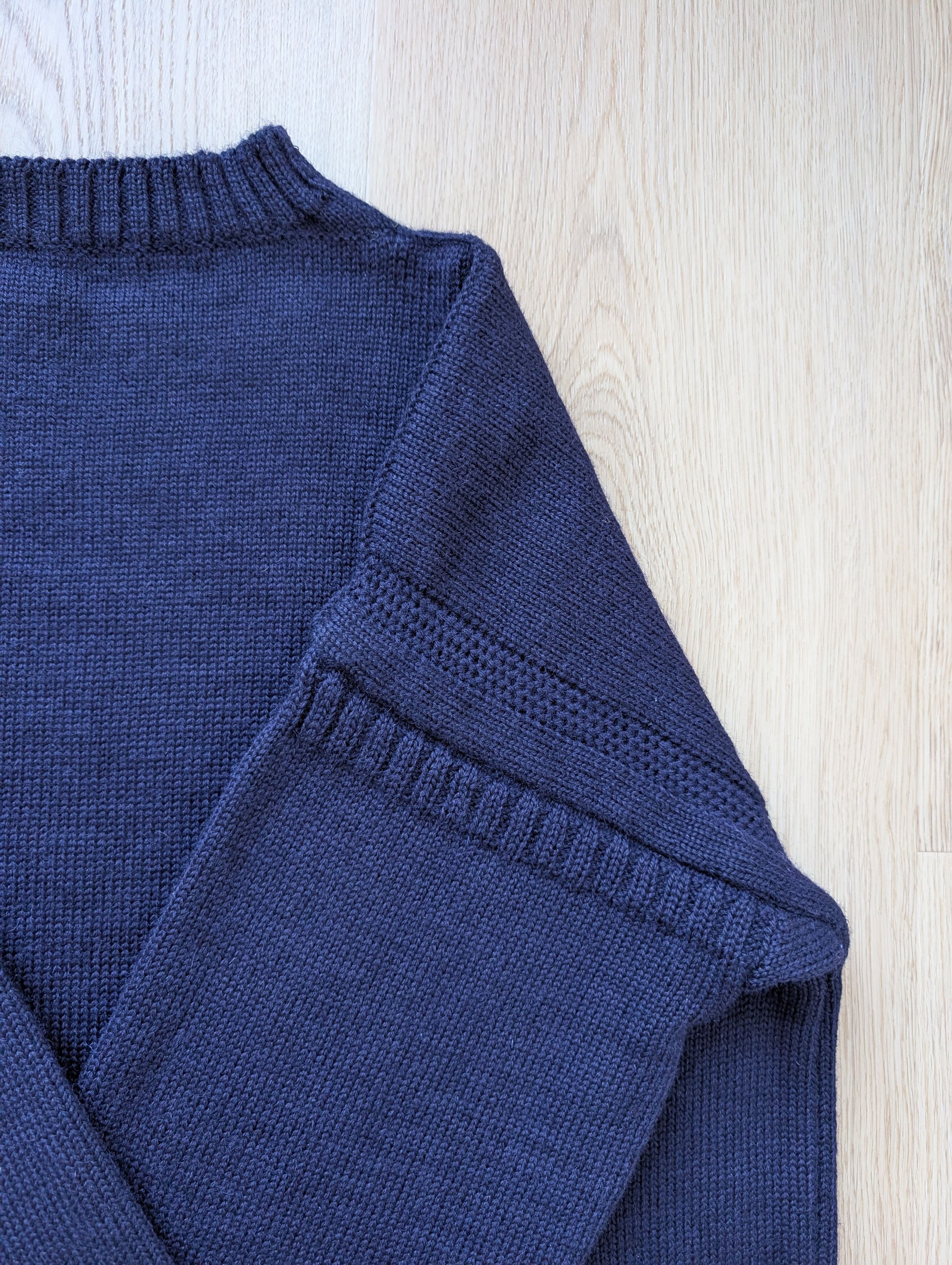 Le Tricoteur Guernsey Vintage Traditional Guernsey Fisherman Jumper Sweater Size US L / EU 52-54 / 3 - 4 Thumbnail