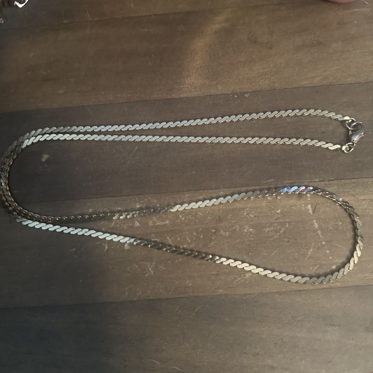Other Long gold tone serpentine chains necklace Size ONE SIZE - 2 Thumbnail