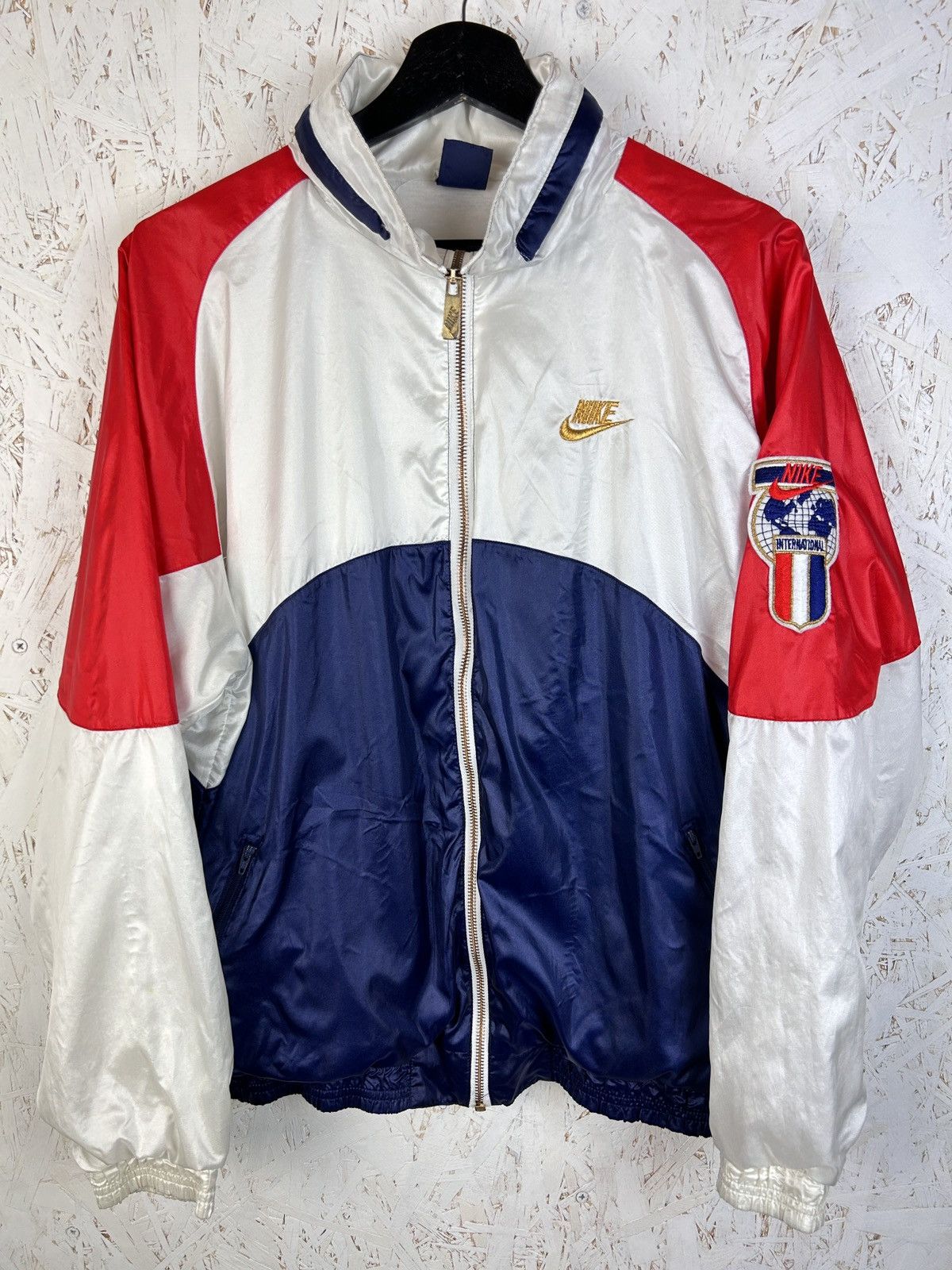 Nike 70s 80s Nike International Spell Out Logo Lightweight Jacket Size US M / EU 48-50 / 2 - 1 Thumbnail