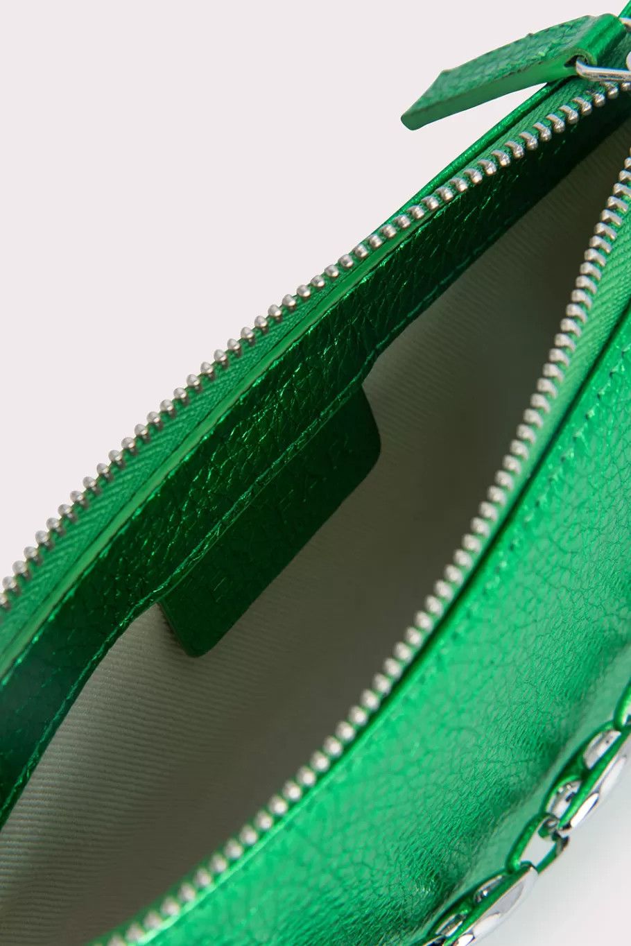By Far o1mle1224 Size : OS/Metallic Grain Leather Mini Bag in Green Size ONE SIZE - 7 Thumbnail