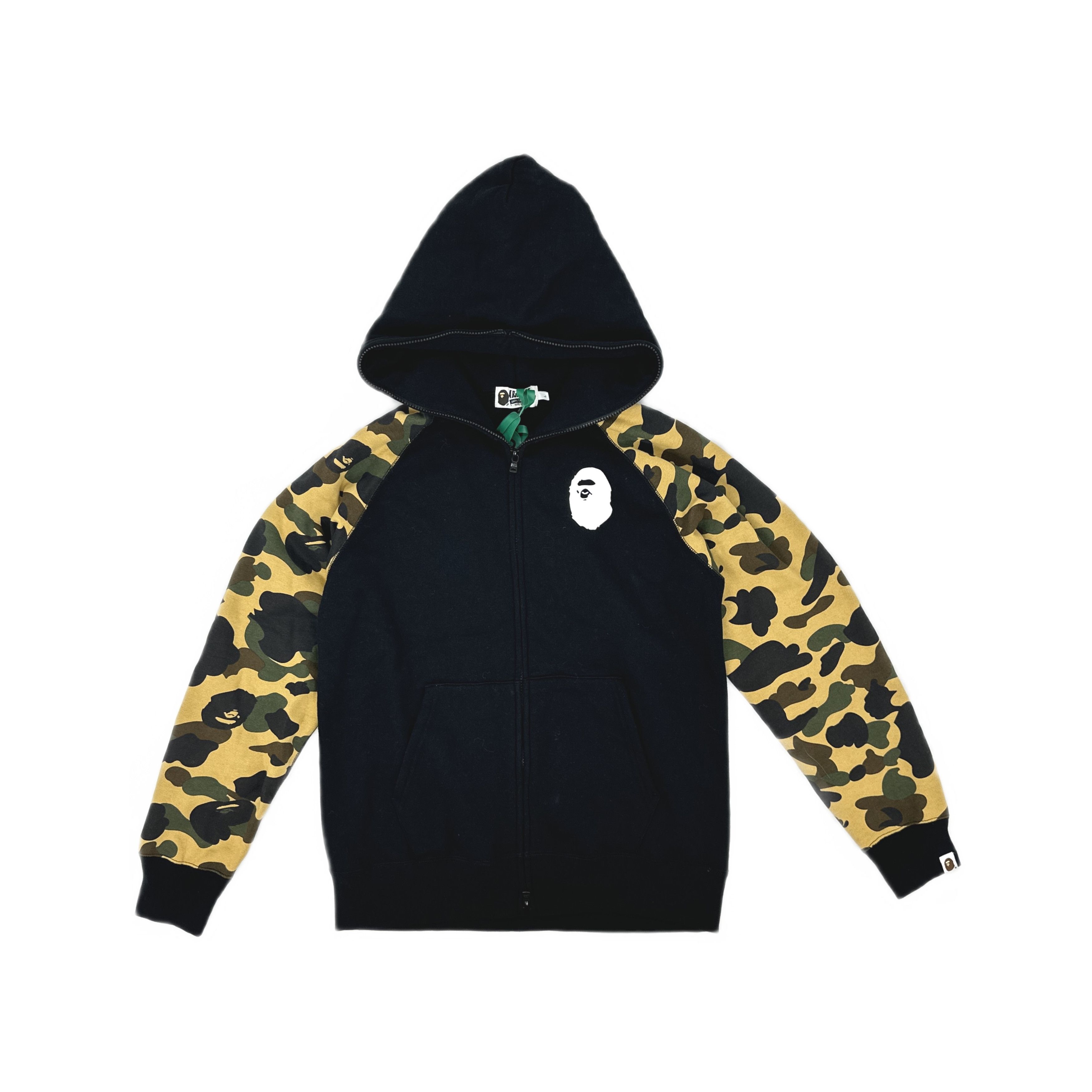 Bape A Bathing Ape Camo Sleeve Zip Up Hoodie Size L Size US L / EU 52-54 / 3 - 1 Thumbnail