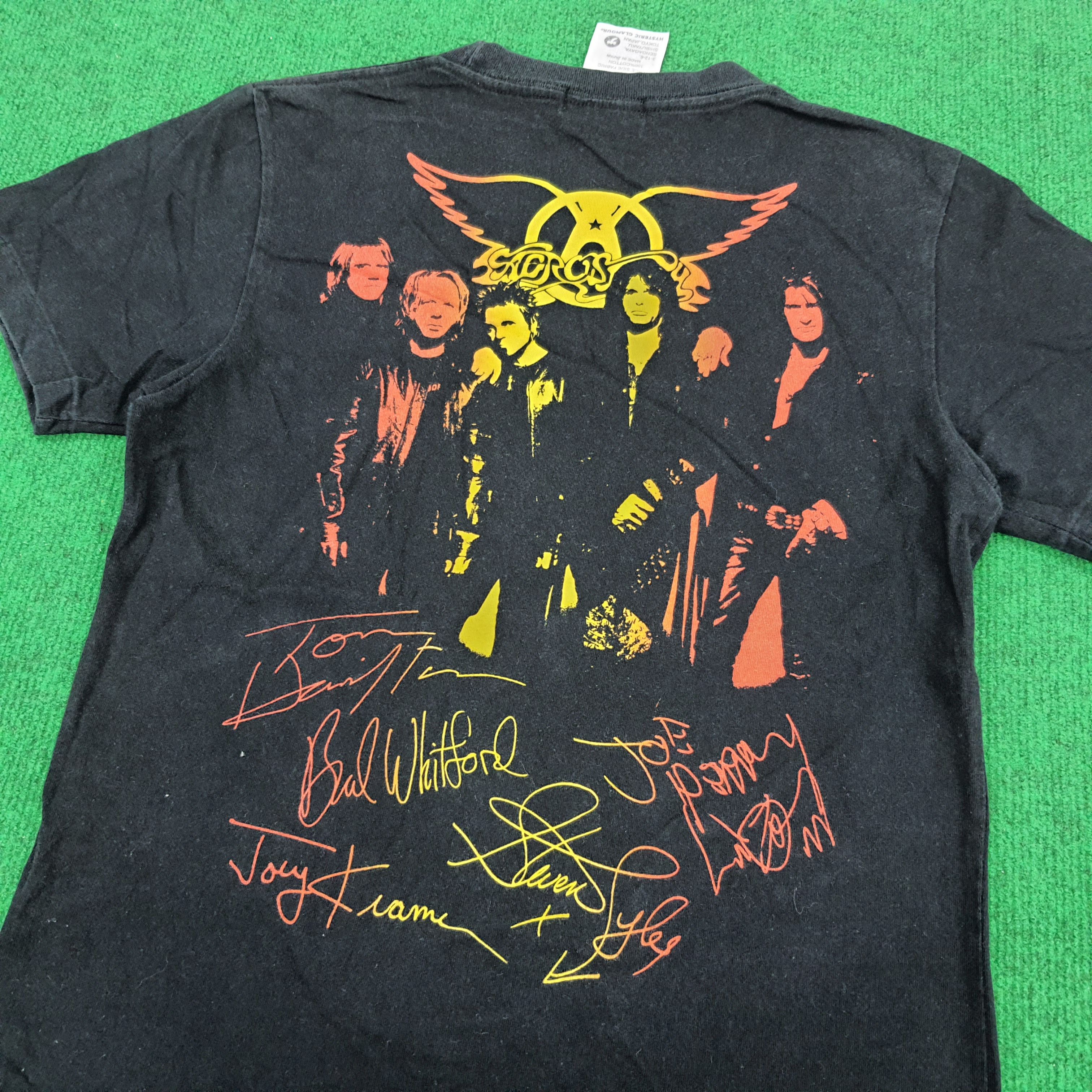 Aerosmith × Hysteric Glamour × Japanese Brand Vintage Hysteric Glamour x Aerosmith Band T-shirt C123N28 Size US XS / EU 42 / 0 - 2 Thumbnail