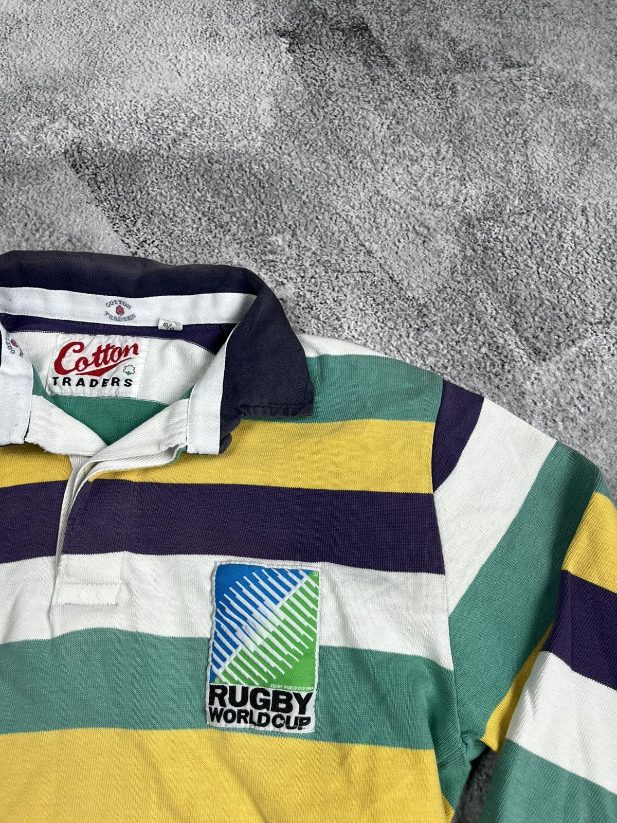 Rugby Ralph Lauren Vintage 80s Cotton Traders World Cup 1989 Rugby Shirt 1980s Size US M / EU 48-50 / 2 - 7 Thumbnail