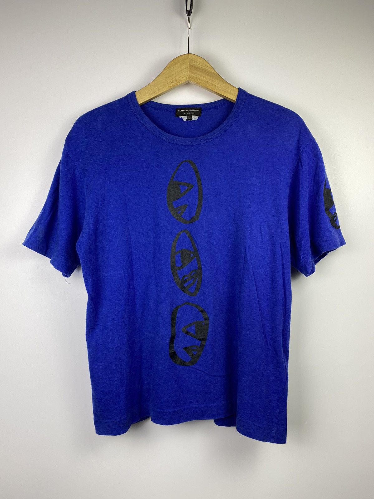 Comme des Garcons × Comme des Garcons Homme Plus × Japanese Brand comme des garcons tshirt blue Size US M / EU 48-50 / 2 - 1 Thumbnail