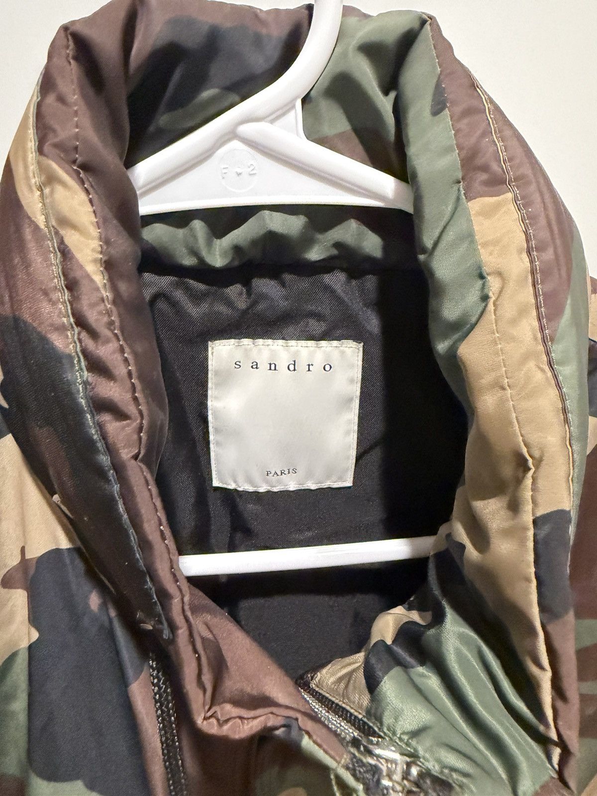 Sandro Sandro Paris Camouflage Lightweight Rain Jacket Size US XS / EU 42 / 0 - 3 Thumbnail