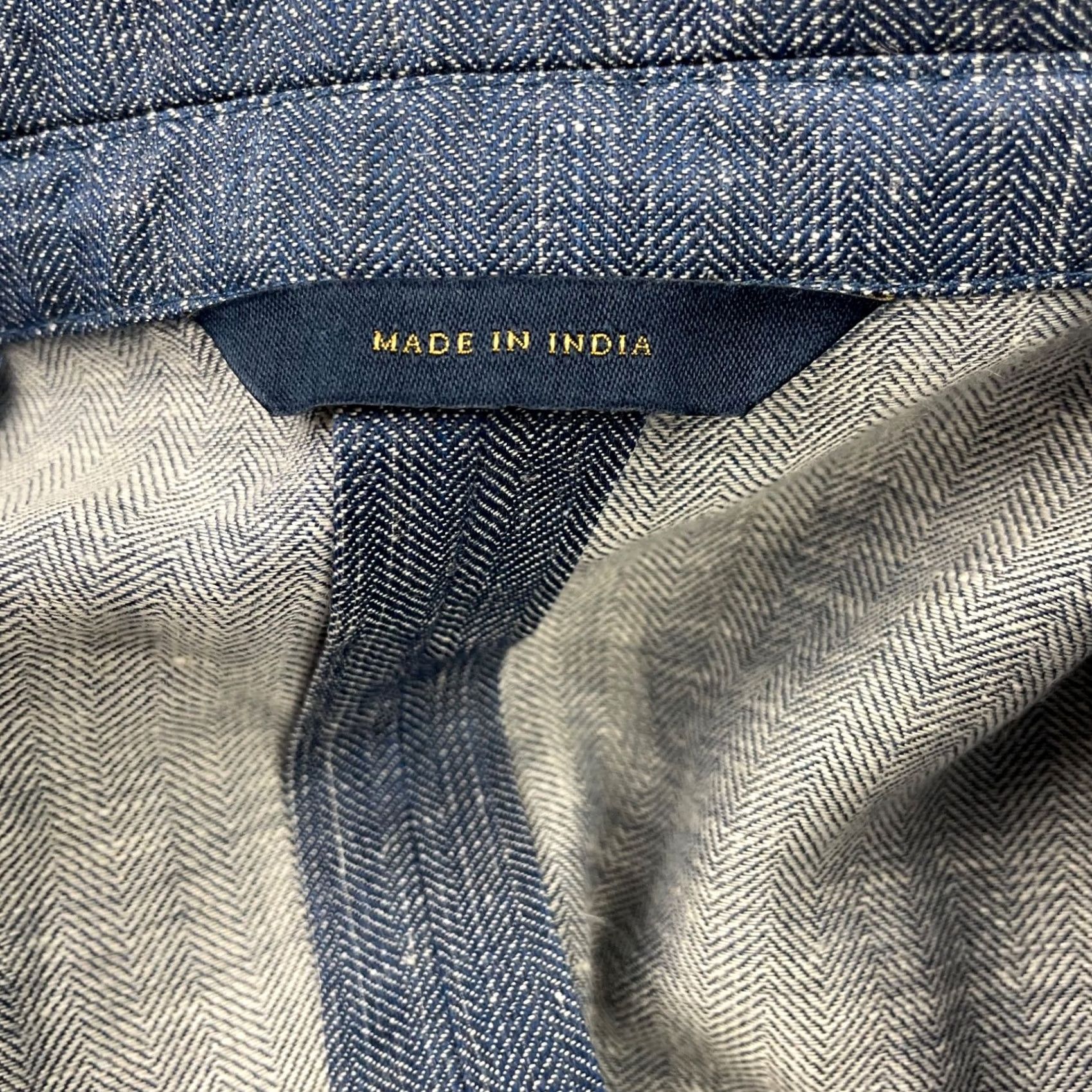 Brooks Brothers Brooks Brothers Blazer Men's Regent Fit Chambray Wool/Linen 3-Button Blue 46R Regular Jacket Jacket Blazer Notch Lapel Vintage No Mens Size 46R - 5 Thumbnail