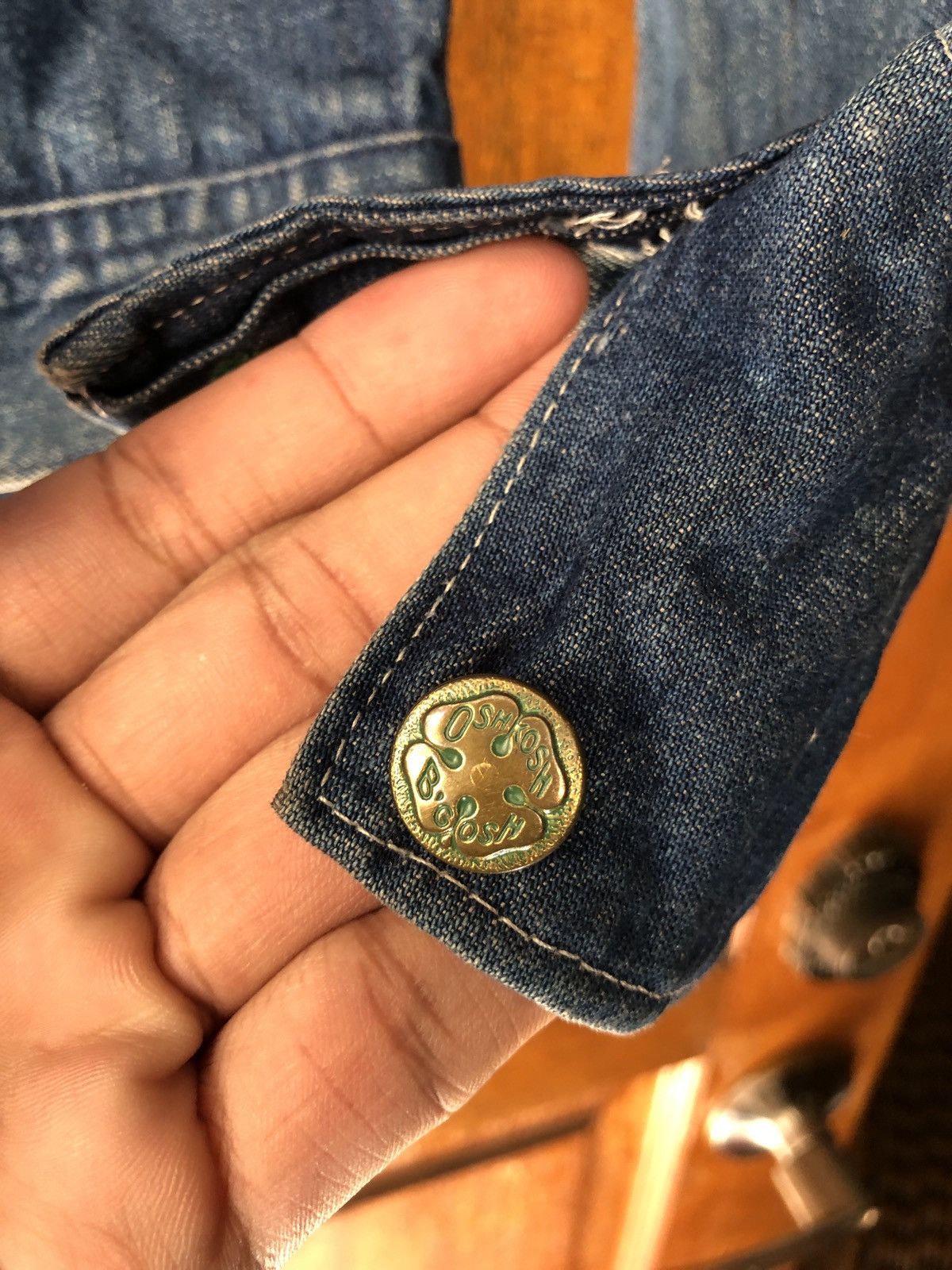 Oshkosh × Vintage VINTAGE OSHKOSH WORK DENIM JACKET IDEAL ZIPPER Size US M / EU 48-50 / 2 - 6 Thumbnail