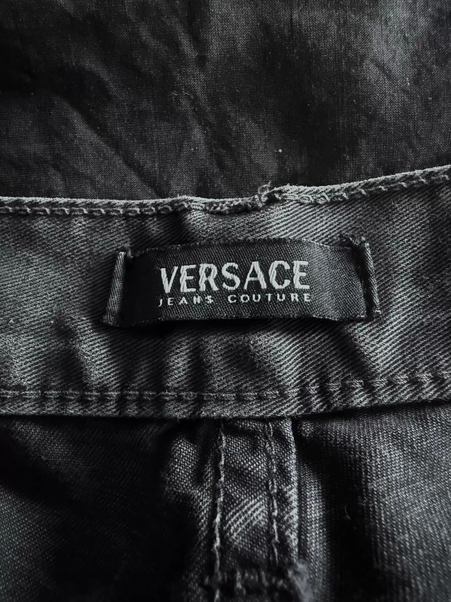 Versace Versace 00s Gray-Blue Washed Distressed Pants Size US 34 / EU 50 - 5 Thumbnail