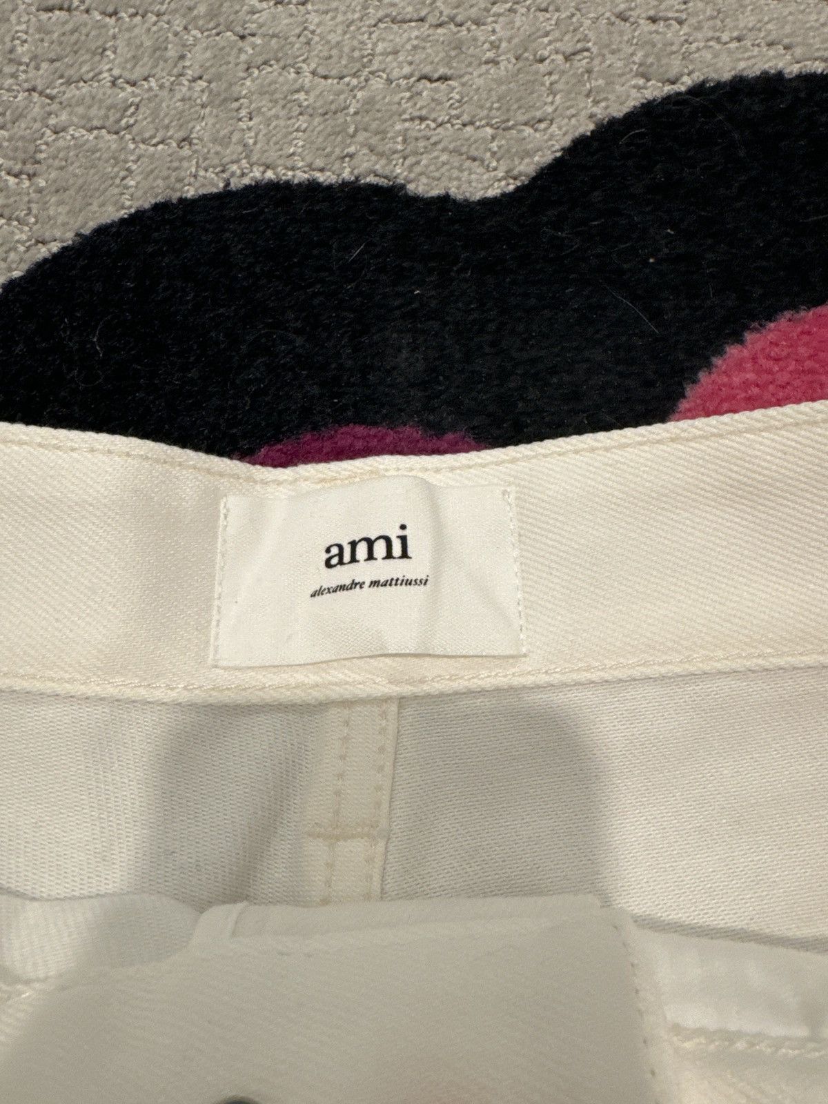 image of Ami Denim Shorts in White, Men's (Size 30)