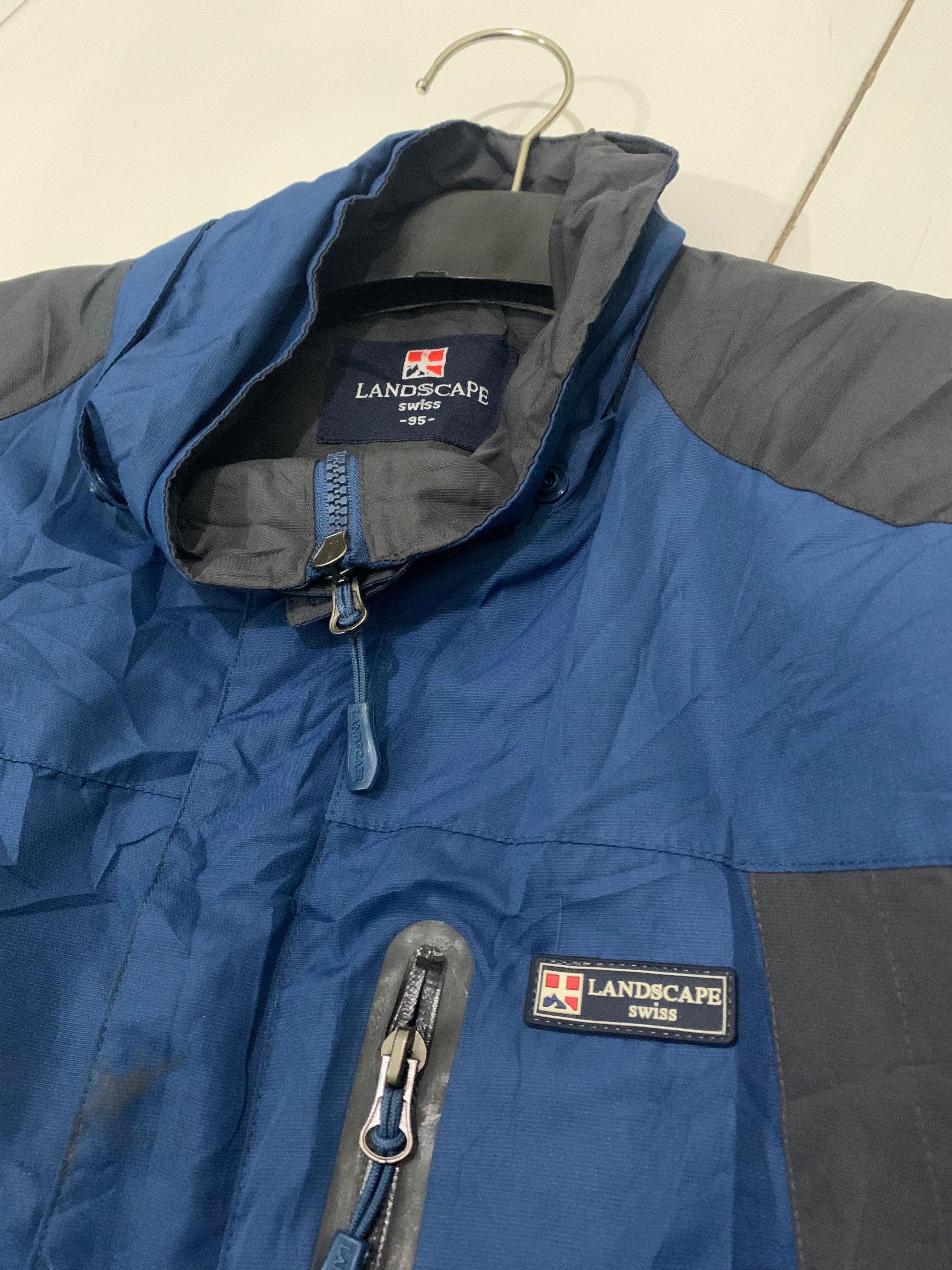 Vintage Landscape Swiss Outdoor Jacket - Techwear/Hiking - Size L Size US L / EU 52-54 / 3 - 3 Thumbnail