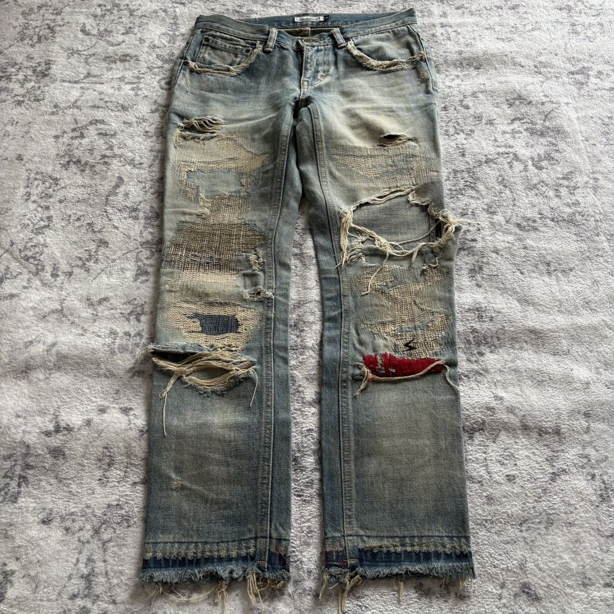 undercover-undercover-aw04-68-red-yarn-jeans-size-s-grailed