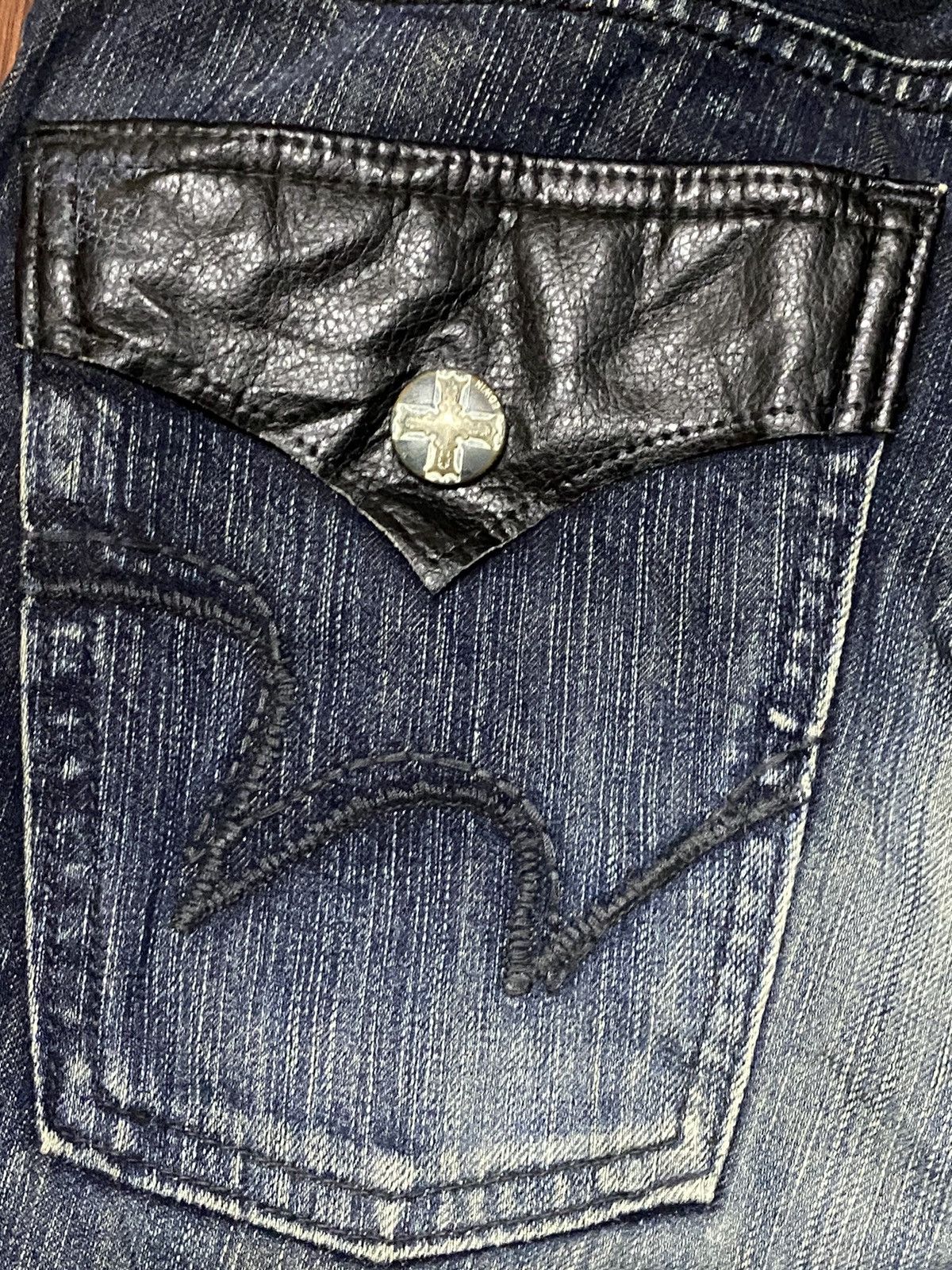 Edwin Vintage EdwiN XVS Blue wash Distressed Jeans Size US 36 / EU 52 - 16 Thumbnail