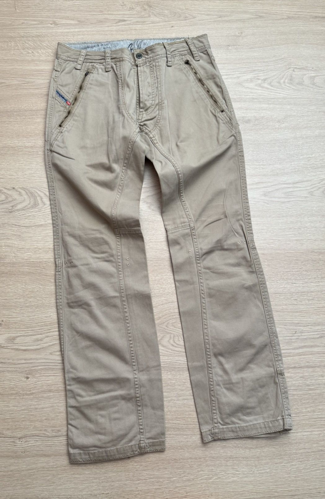 Diesel Vintage 00s Diesel Bandit Бандит y2k Archival Japanese Pants Size US 31 - 1 Thumbnail