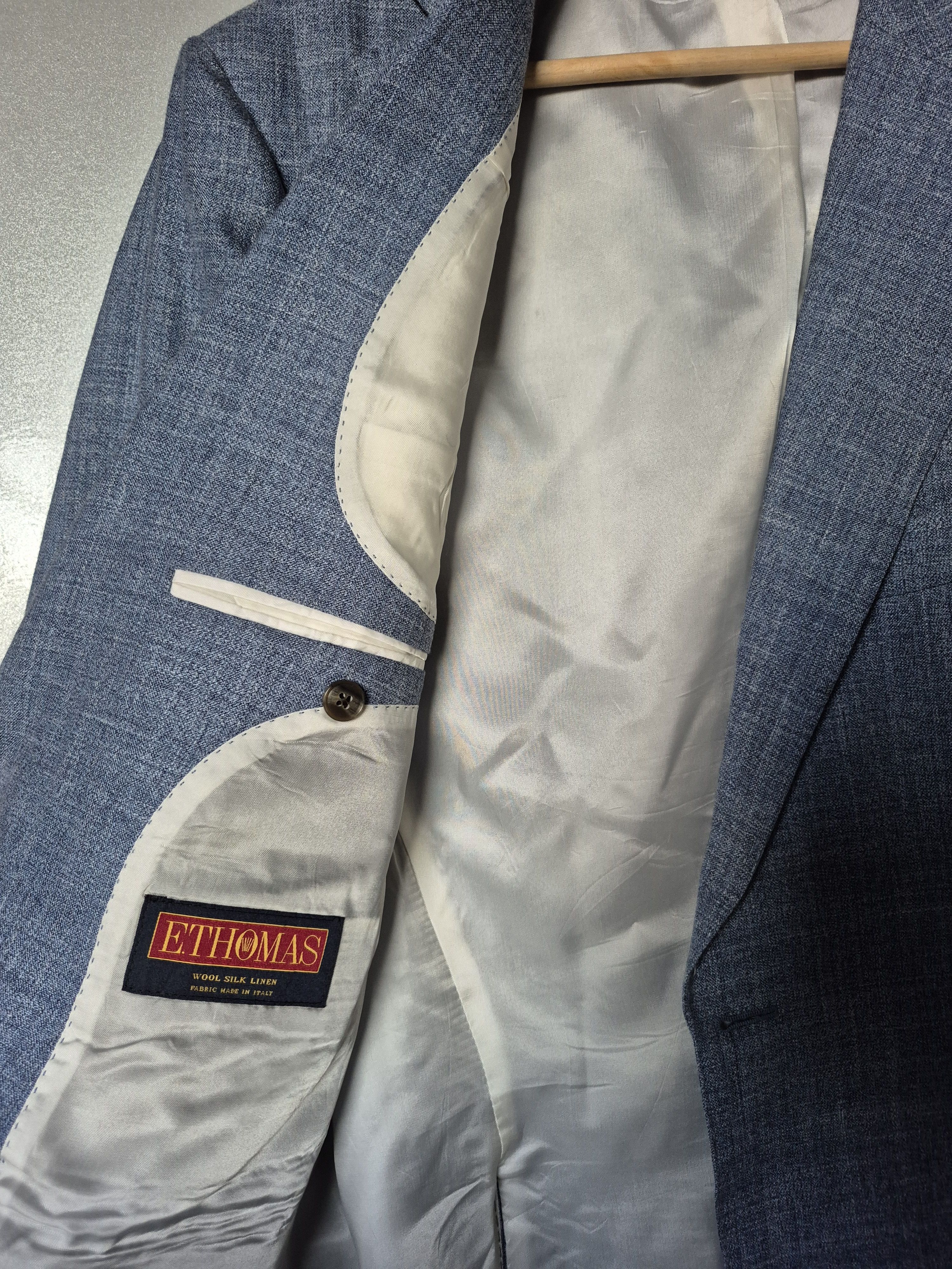 Suitsupply SUITSUPPLY Lazio Men's Suit Slim Blue Size EU 54 USA/UK44 Size 44R - 7 Thumbnail