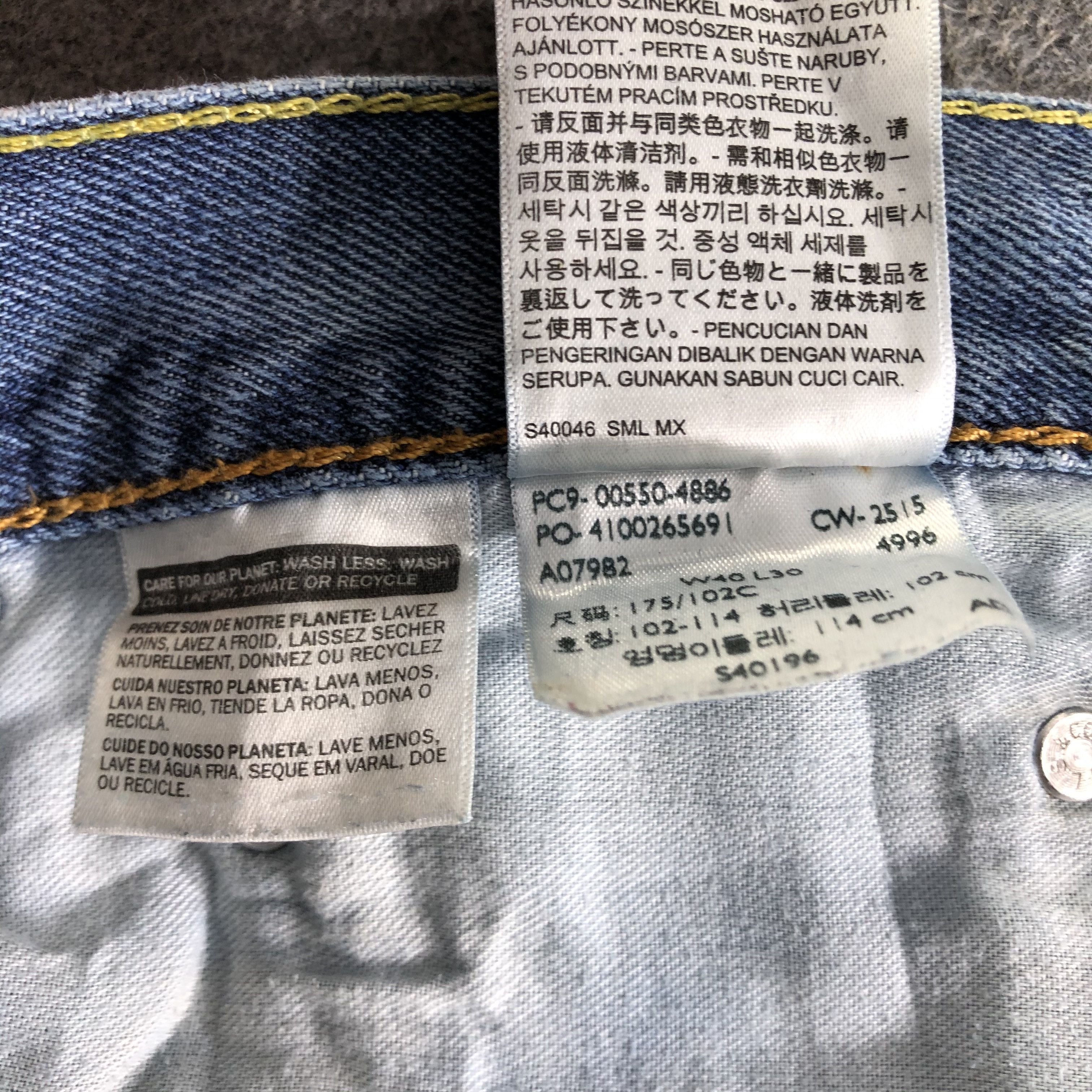 Levi's Vintage Blue Wash Levis 550 Jeans-J4282 Size US 40 / EU 56 - 11 Thumbnail