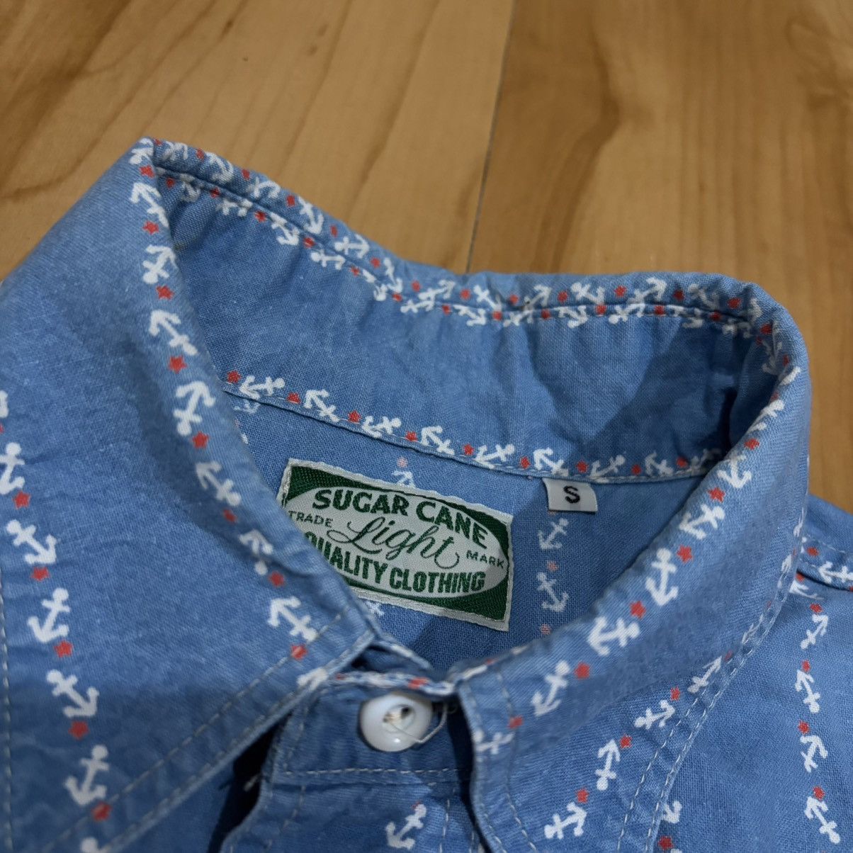 Sugar Cane Sugar Cane Indigo Anchor Work shirt Size US S / EU 44-46 / 1 - 4 Thumbnail