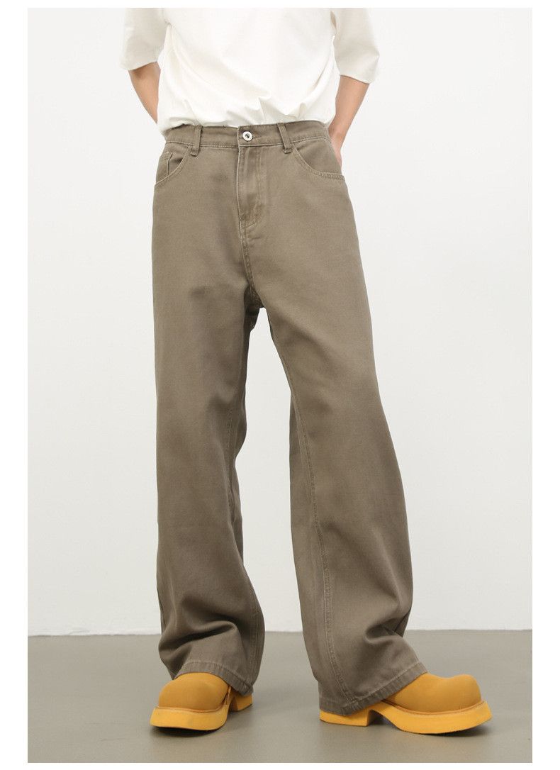 Japanese Brand × Jean Retro elastic waist men's loose casual wide leg jeans Size US 32 / EU 48 - 1 Thumbnail