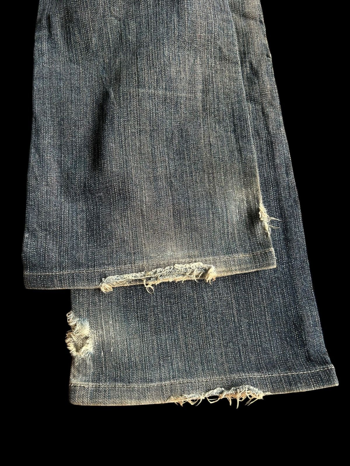 If Six Was Nine × Japanese Brand × Le Grande Bleu (L.G.B.) 🔥FLARE🔥 RUSTY MADE IN JAPAN Distressed Denim Size US 29 - 20 Thumbnail