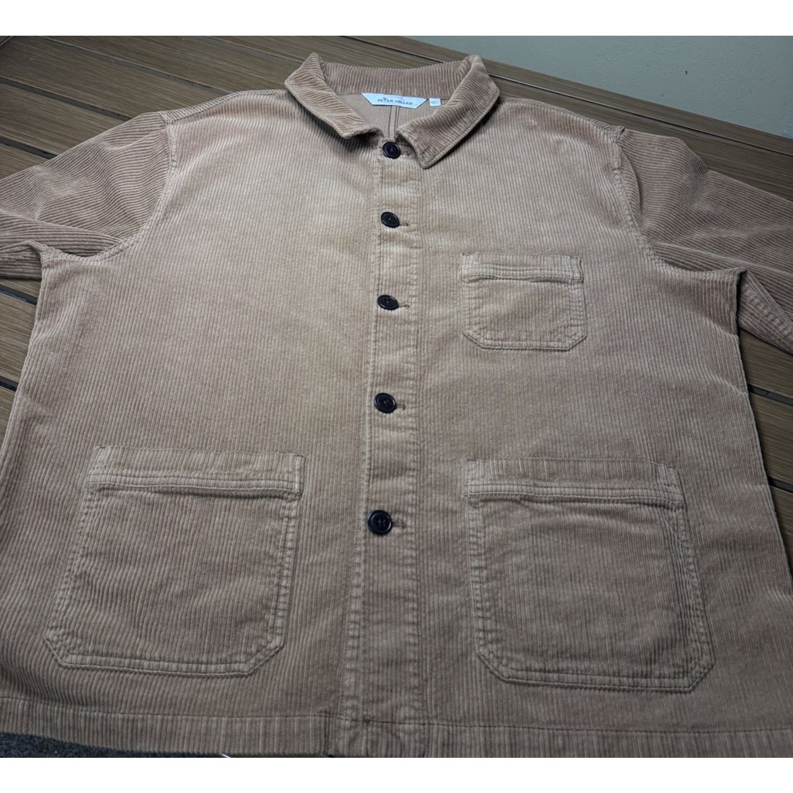 Peter Millar Peter Millar Corduroy Chore Coat Barn MF22Z18 Tan Mens XL Size US XL / EU 56 / 4 - 4 Thumbnail