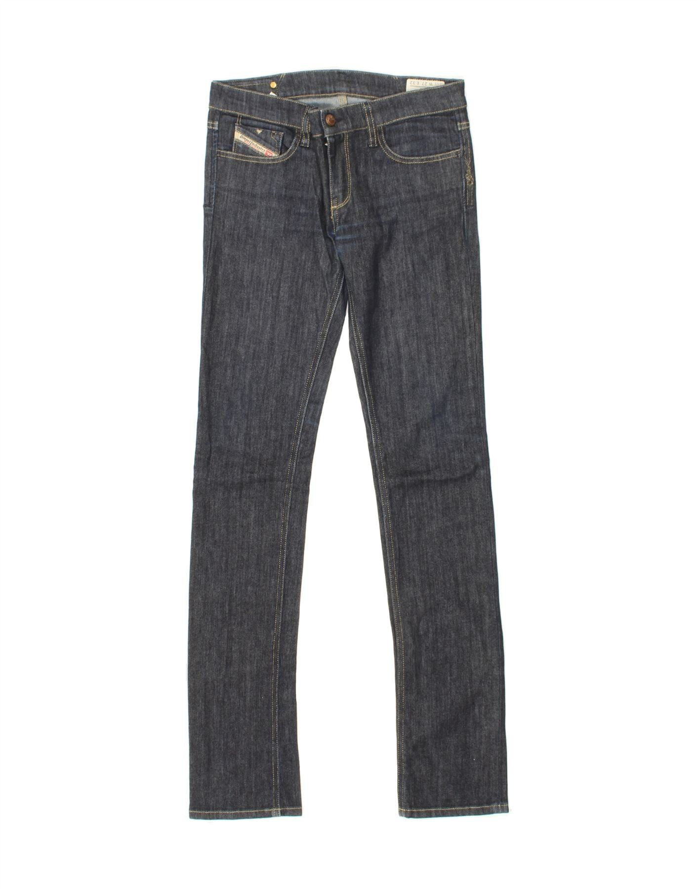 Diesel Womens Livy Slim Jeans W27 L32 Navy Blue Size 42" / US 20 - 1 Thumbnail