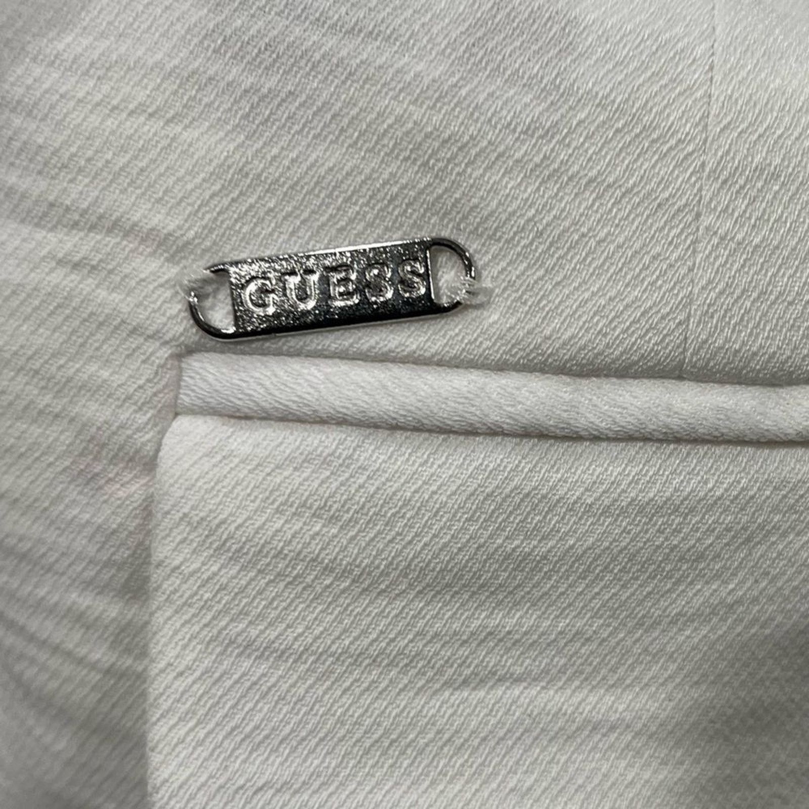 Guess NWOT Guess Womens White Long Line Blazer Jacket Size XS Size XS / US 0-2 / IT 36-38 - 6 Thumbnail