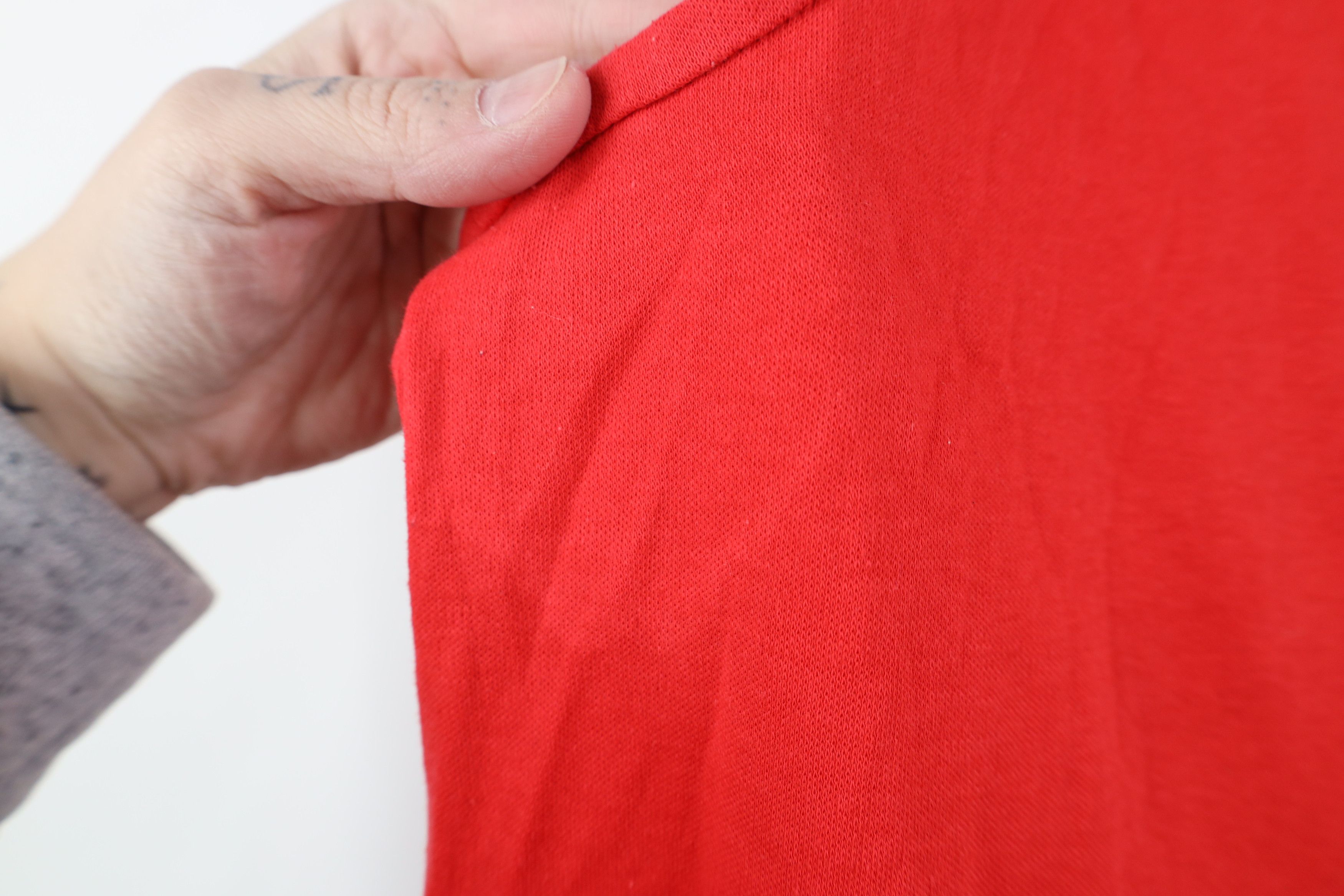 Vintage Vintage 70s Streetwear Blank Knit Tank Top T-Shirt Red USA Size XS / US 0-2 / IT 36-38 - 7 Thumbnail