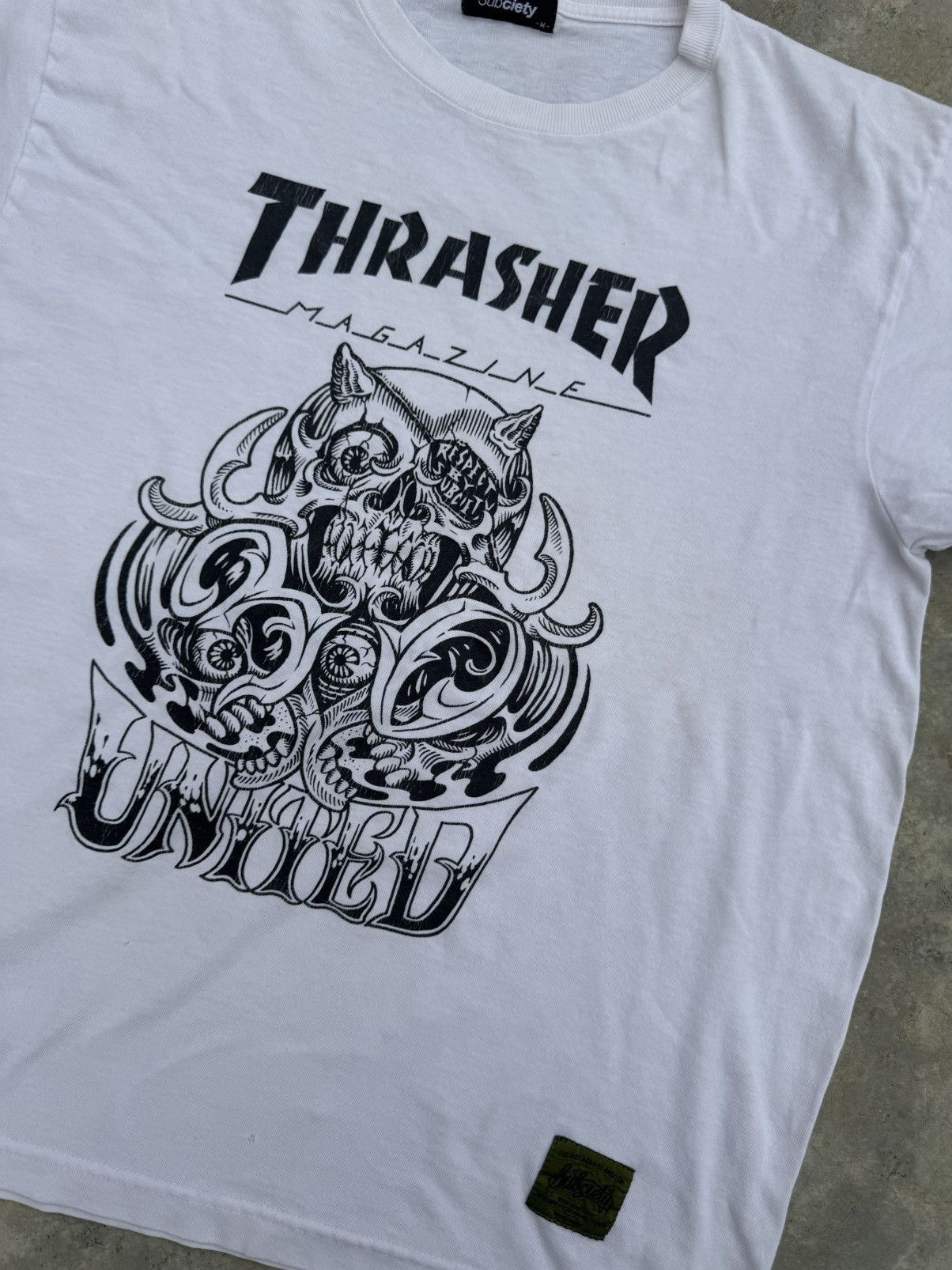 Thrasher Thrasher X Subciety Skull Design Y2K Vintage Size US L / EU 52-54 / 3 - 2 Thumbnail
