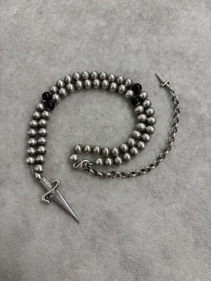 Vintage Cesare Paciotti Dagger Chocker Pendant Necklace Size ONE SIZE - 5 Thumbnail