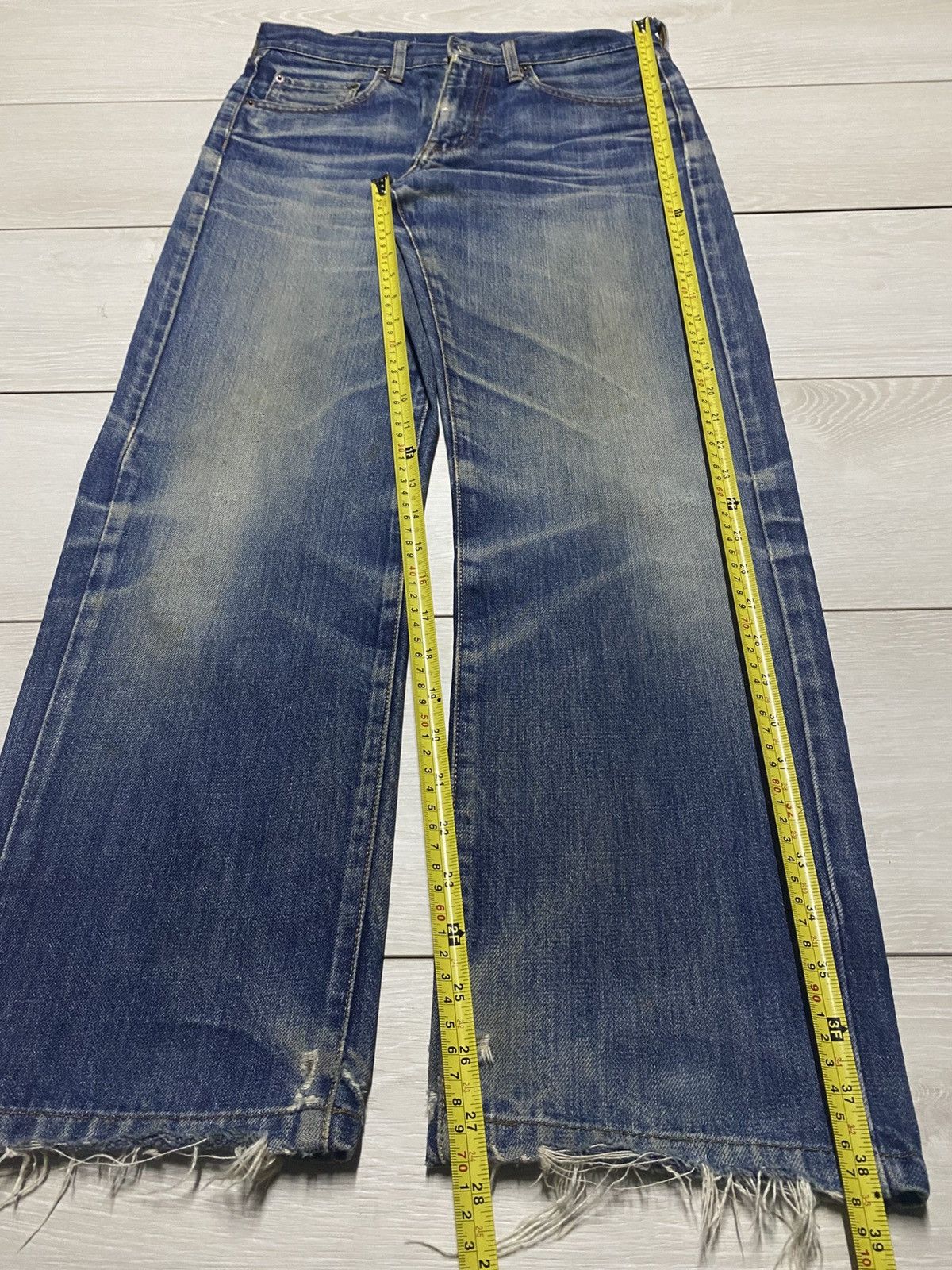 Japanese Brand Vintage Cox Casual Clothing Mud Wash Distressed Loose Jeans Size US 30 / EU 46 - 16 Thumbnail