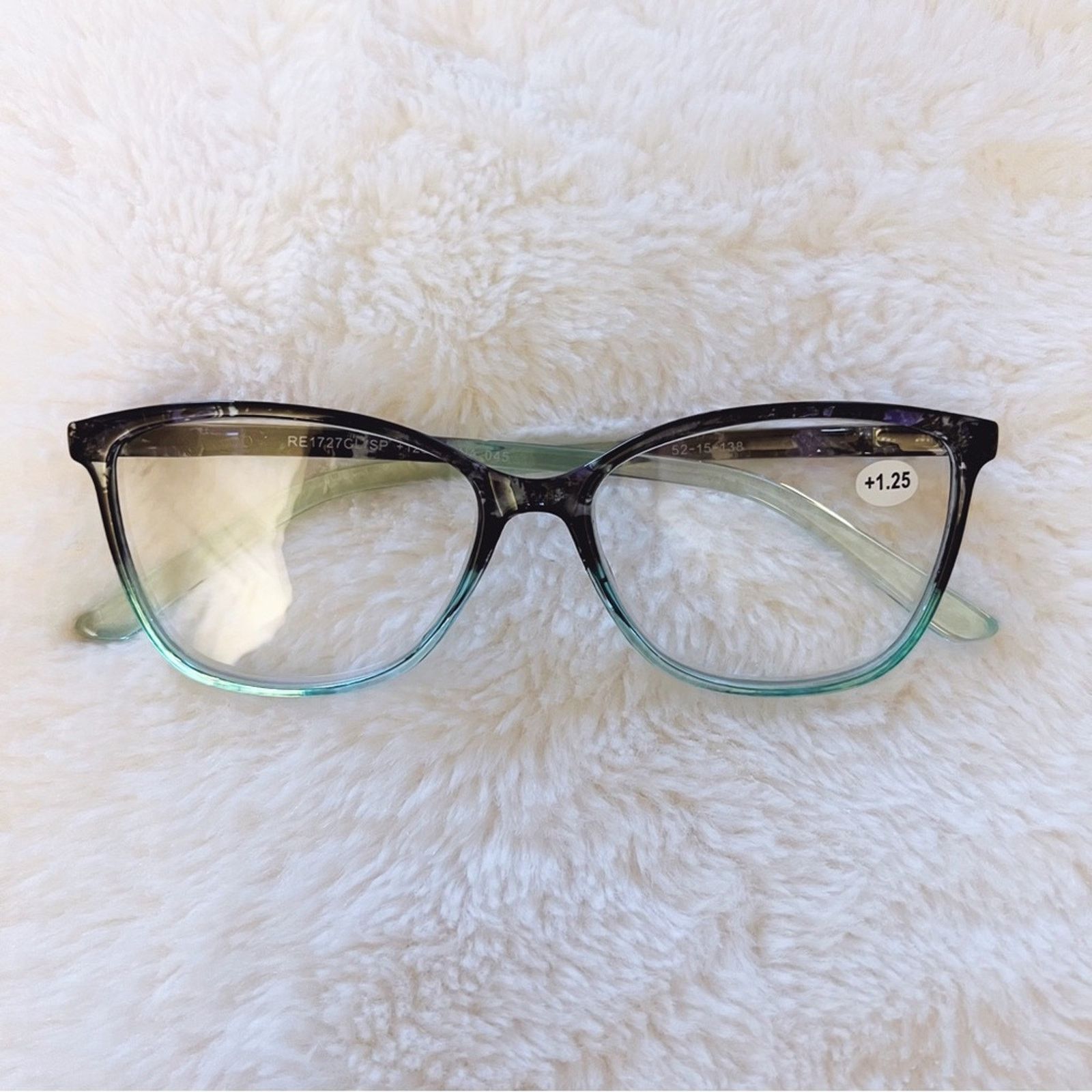 Other Eli Light Blue & Black Two Tone Reader Glasses Size ONE SIZE - 10 Thumbnail
