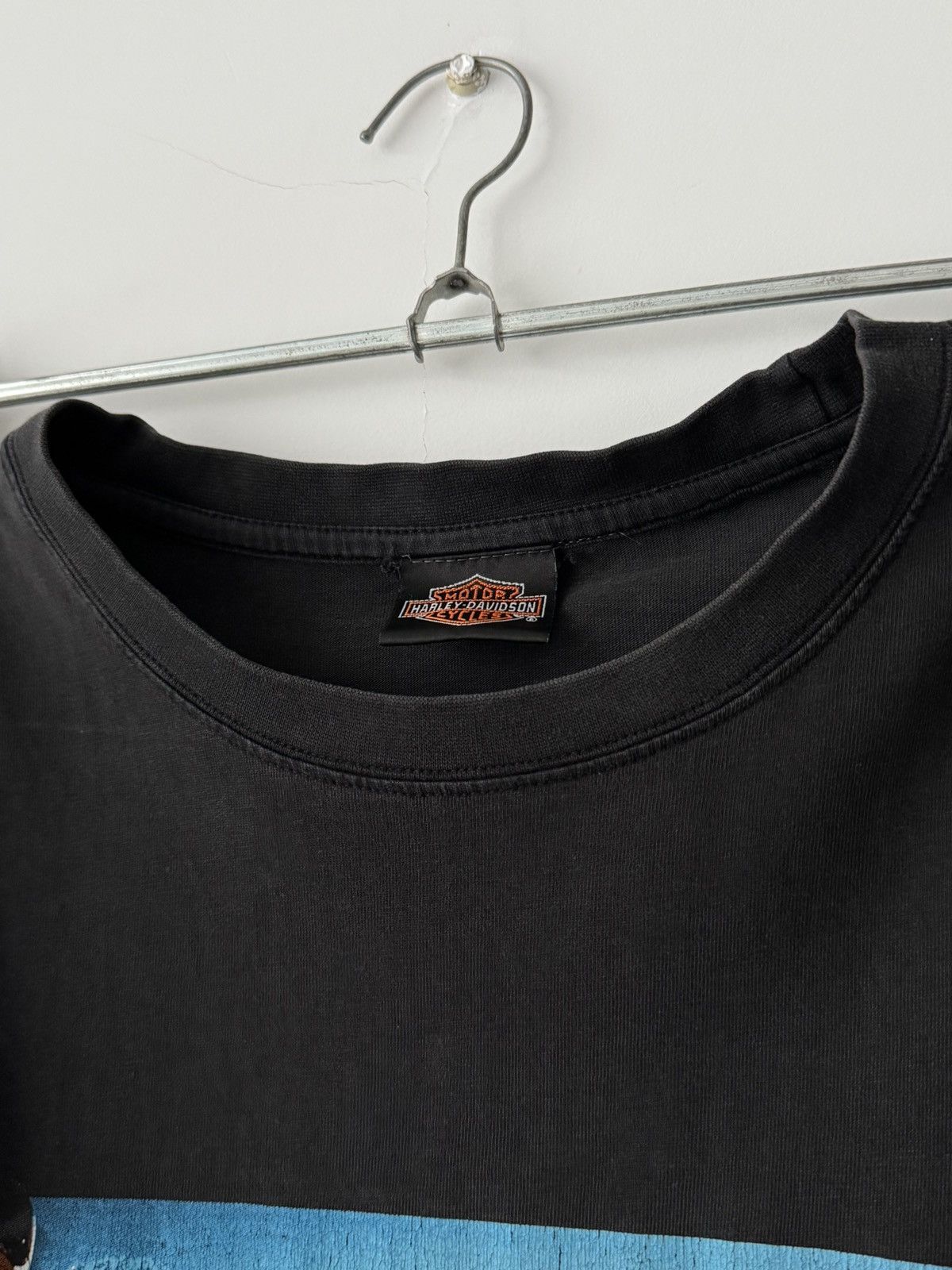 Harley Davidson × Vintage Vintage 2002 Harley Davidson ‘New Zealand’ Distressed Tee Size US XXL / EU 58 / 5 - 4 Thumbnail