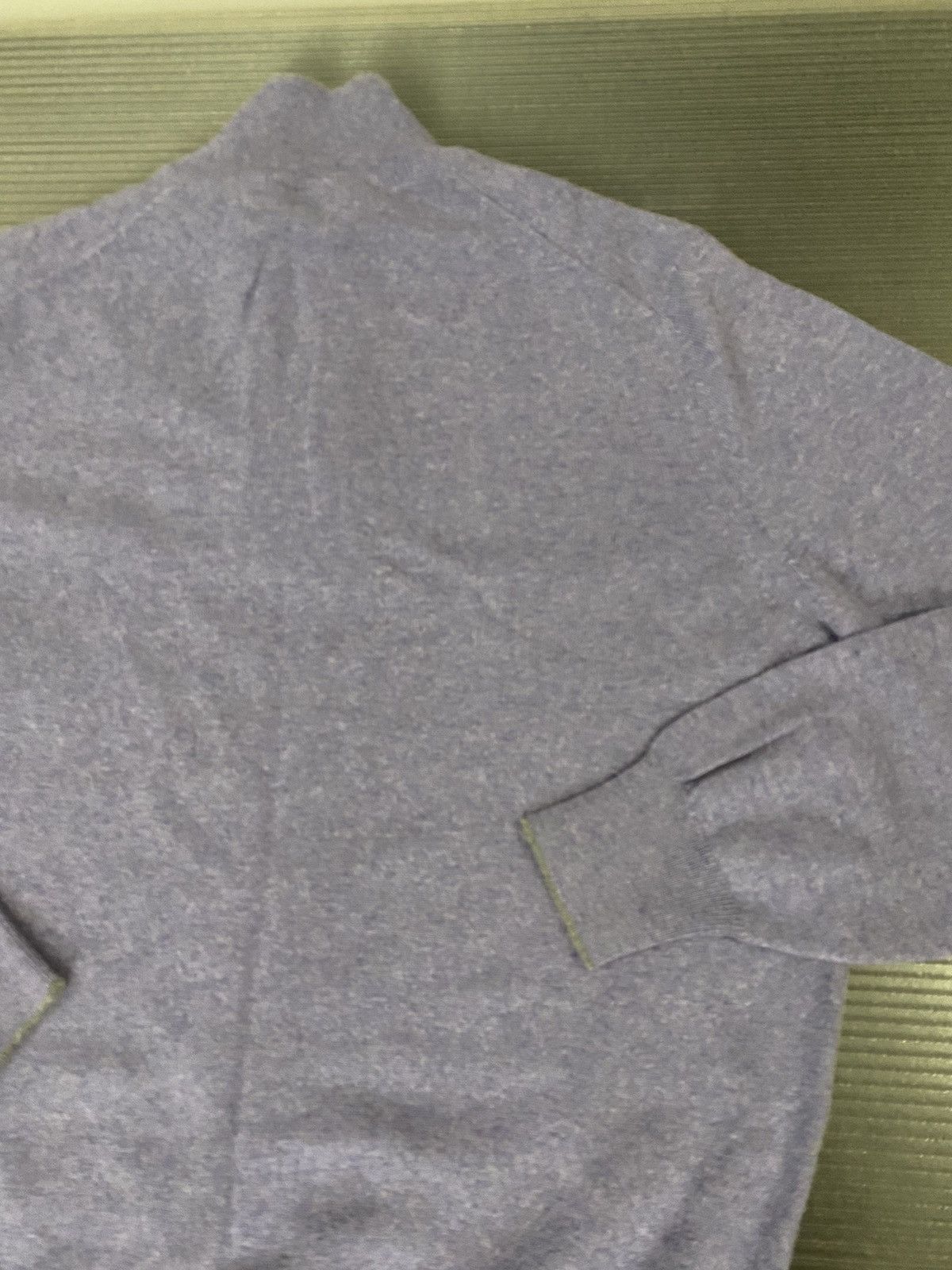 Brunello Cucinelli Brunello Cucinelli 🇮🇹 purple quarter zip cashmere pullover 52 Size US L / EU 52-54 / 3 - 12 Thumbnail