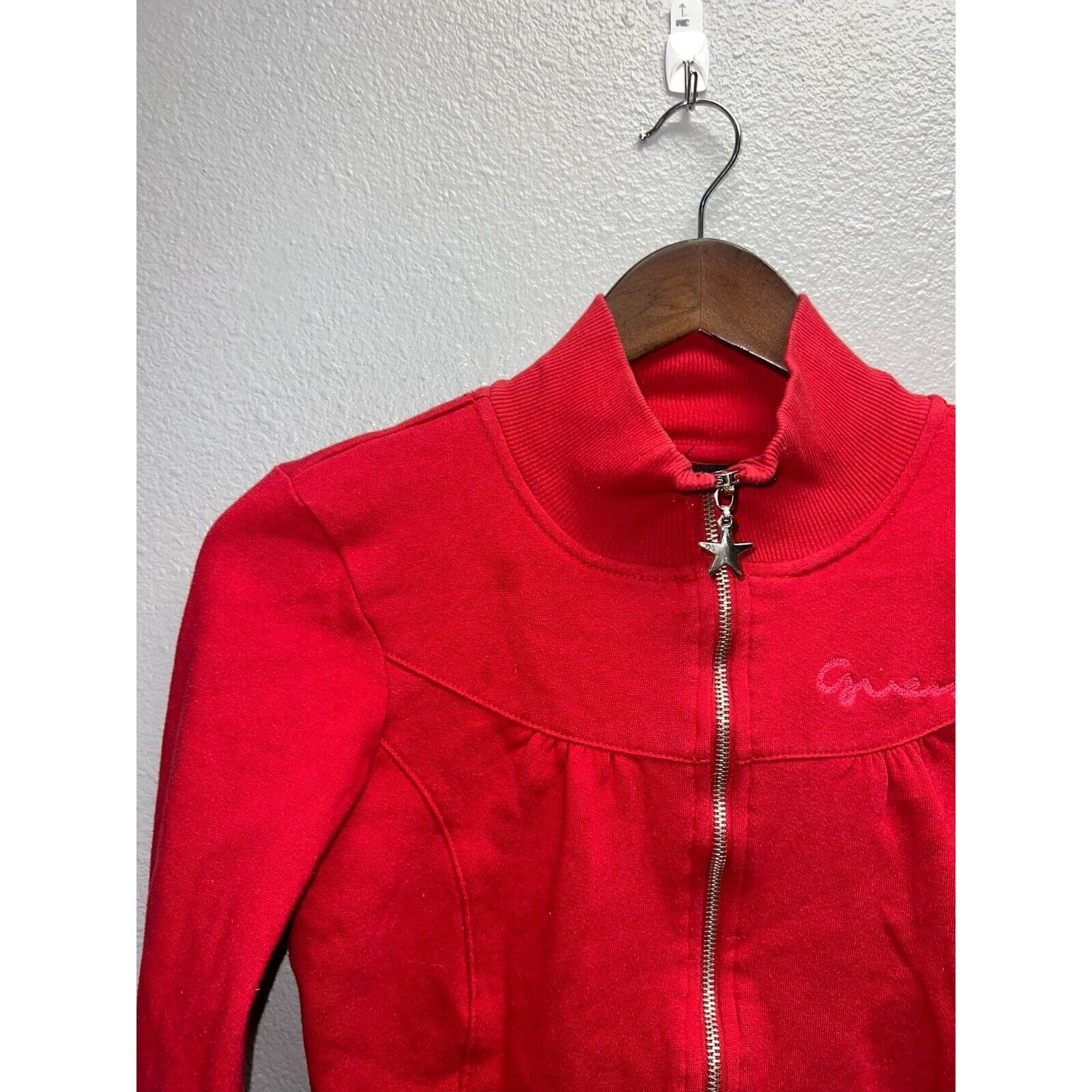 Guess Vintage Womens Guess Sweatshirt Full Zip Jacket Medium 90s Size M / US 6-8 / IT 42-44 - 3 Thumbnail