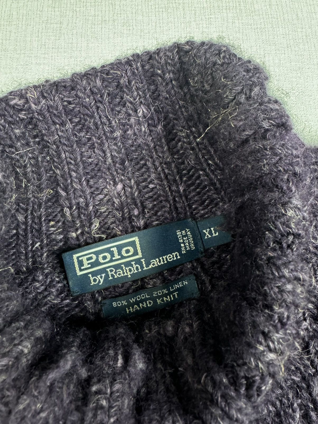 Polo Ralph Lauren × Vintage Vintage Polo Ralph Lauren Wool/Linen Sweater Jumper Pullover Size US XL / EU 56 / 4 - 3 Thumbnail