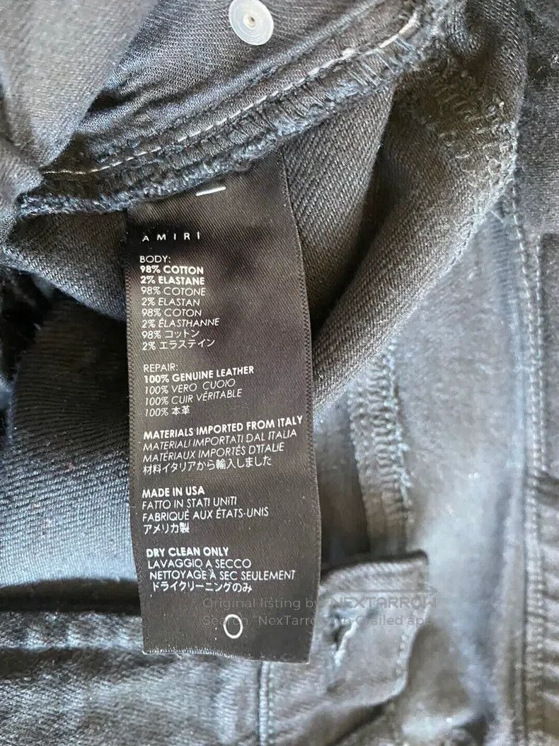 Amiri Amiri Size 30 MX1 black leather jeans Size US 30 / EU 46 - 5 Thumbnail