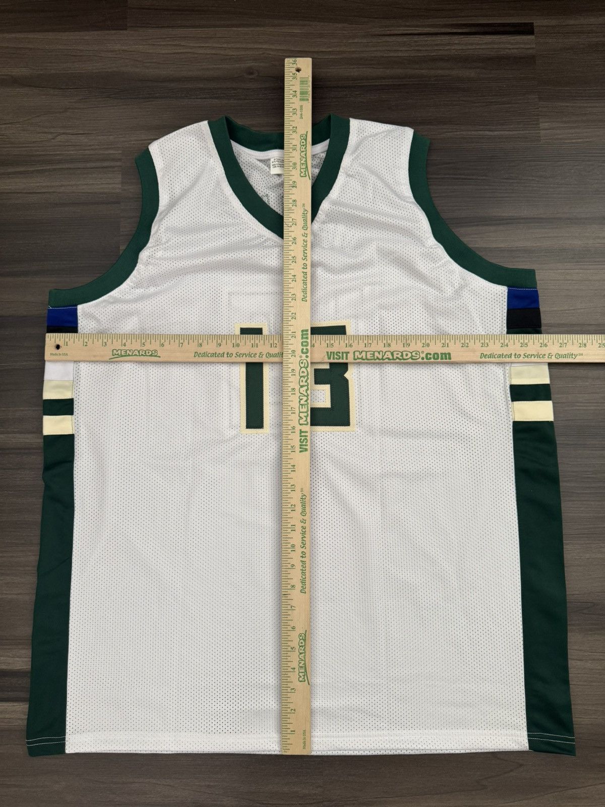 NBA JSA Certified Milwaukee Bucks Jordan Nwora #13 Signed Jersey Size US XXL / EU 58 / 5 - 6 Thumbnail